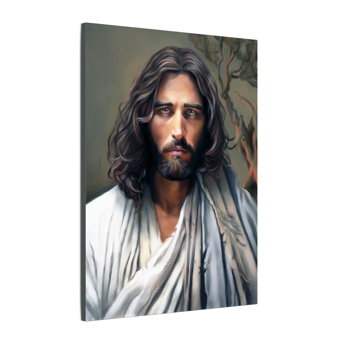 The End of Suffering Portrait of Christ, Fine Art Canvas Print, Christian Art, Beautiful Jesus Artwork, Jesus Christ Gift
