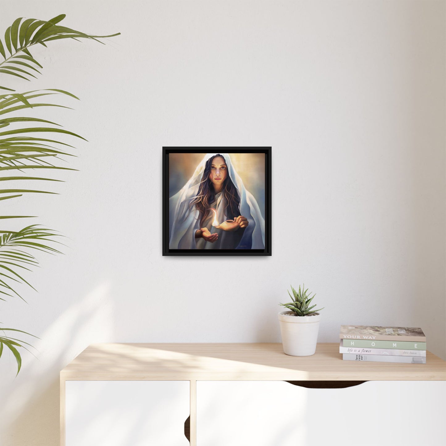 Mary Magdalene Woman Courage Framed Canvas Print of Painting, Female Discipleship, Beautiful Inspirational Art for Christians and Girls, 10 Virgins