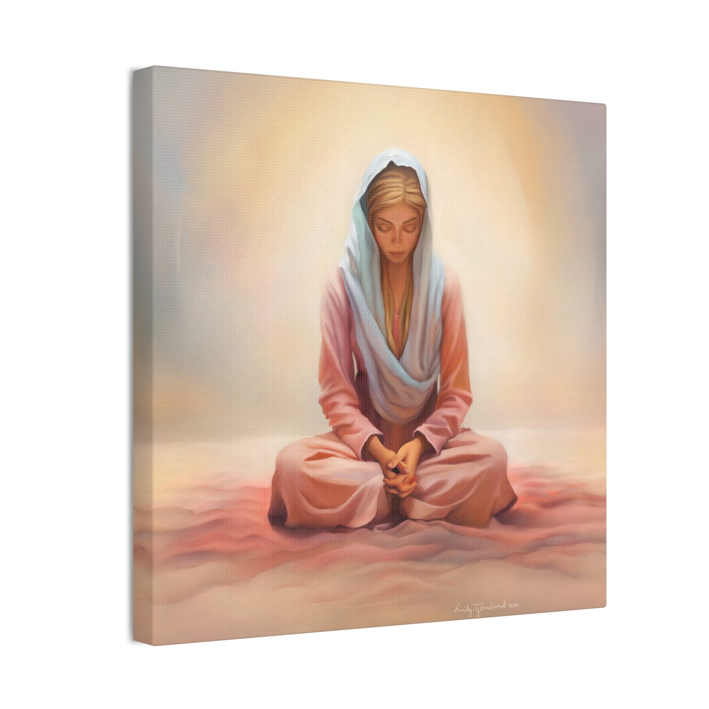Stillness Fine Art Canvas Print, Female Discipleship, Gift for Her, Religious Gift for Her, Young Women Gift, Relief Society Gift, LDS artwork