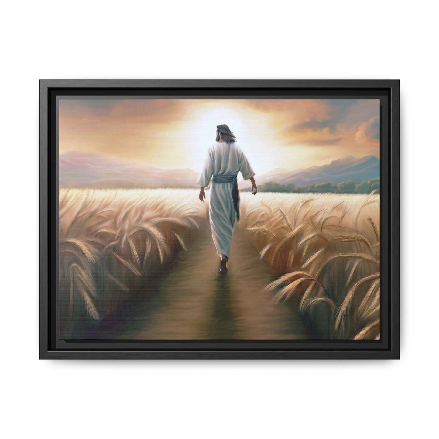Called To Serve Canvas Print Framed Wall Art of Jesus Christ, Gift for Missionaries, Jesus in the Field beautiful