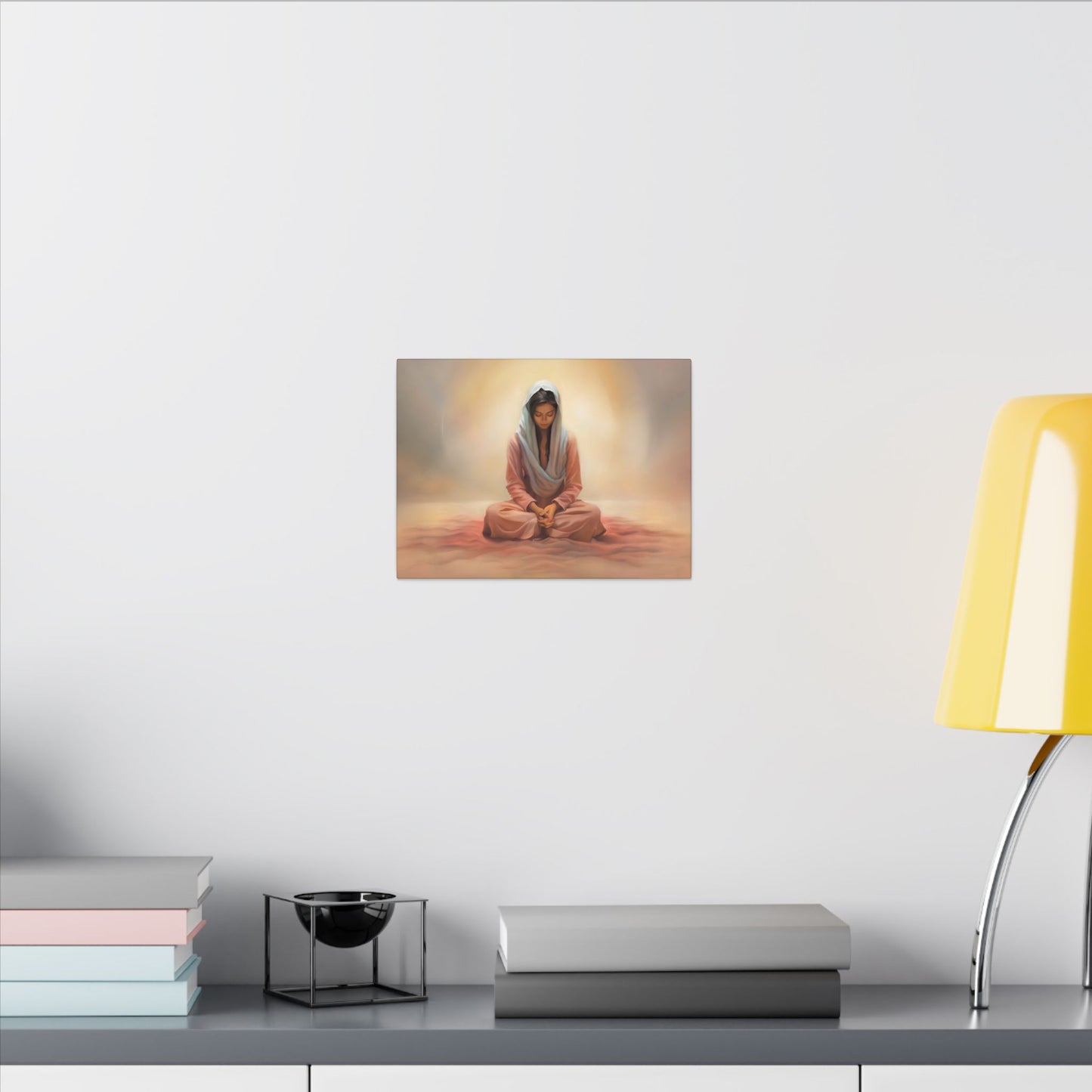 Stillness Canvas Print, Female Discipleship Collection, Stillness Fine Art Canvas Print, Gift for Her, Christian Artwork, Home Gift,