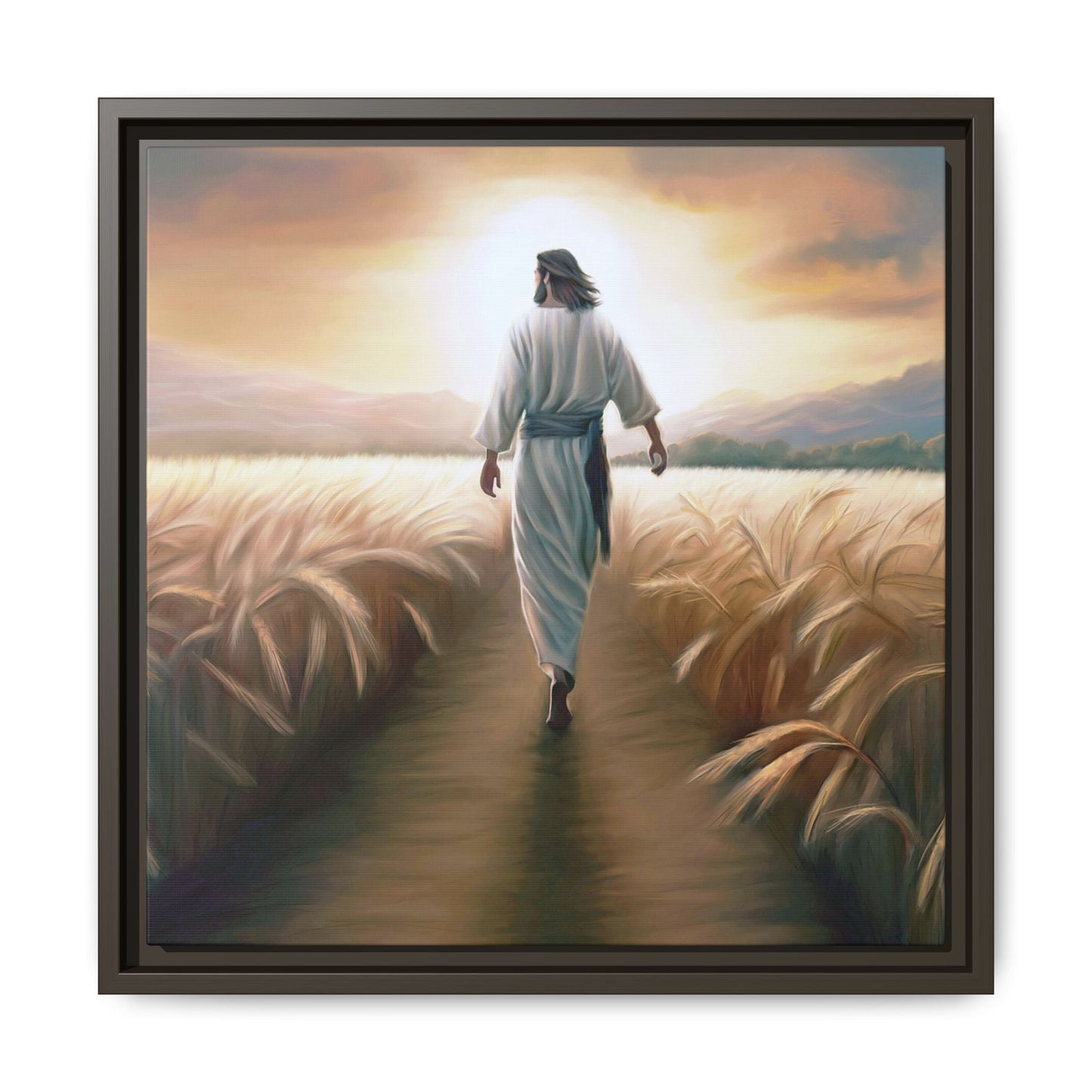 Called To Serve Canvas Print Framed Wall Art of Jesus Christ, Gift for Missionaries, Jesus in the Field beautiful