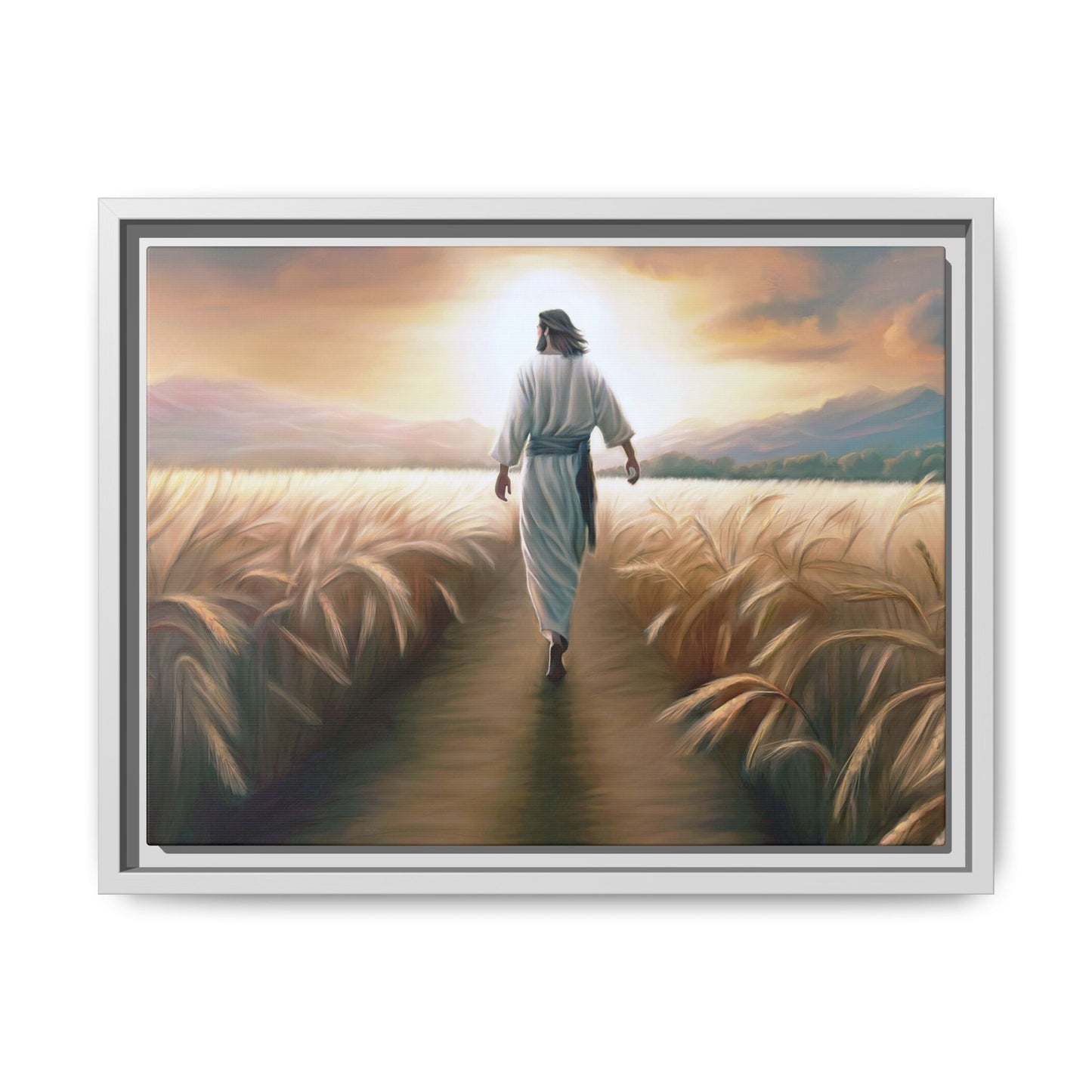 Called To Serve Canvas Print Framed Wall Art of Jesus Christ, Gift for Missionaries, Jesus in the Field beautiful