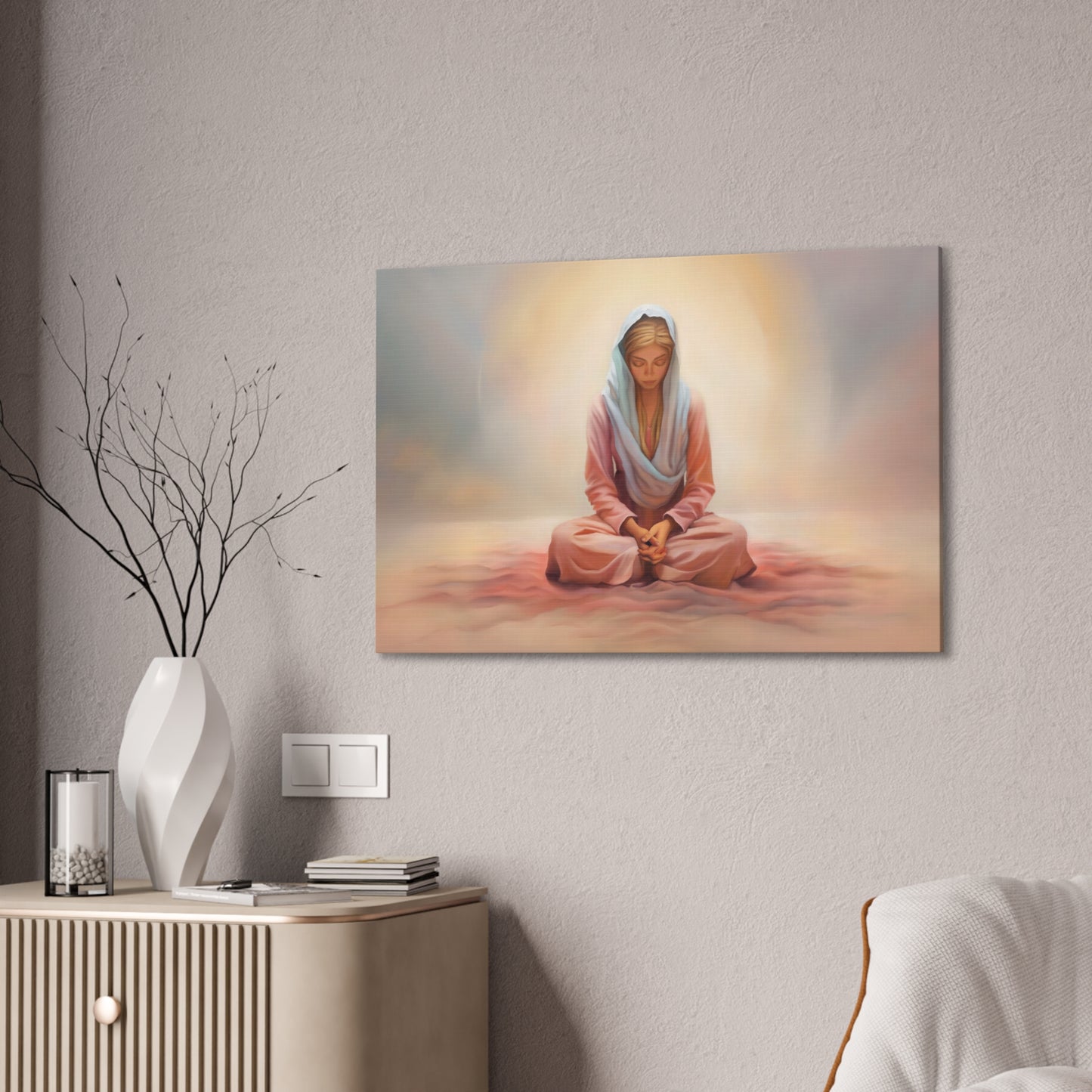 Stillness Fine Art Canvas Print, Female Discipleship, Gift for Her, Religious Gift for Her, Young Women Gift, Relief Society Gift, LDS artwork