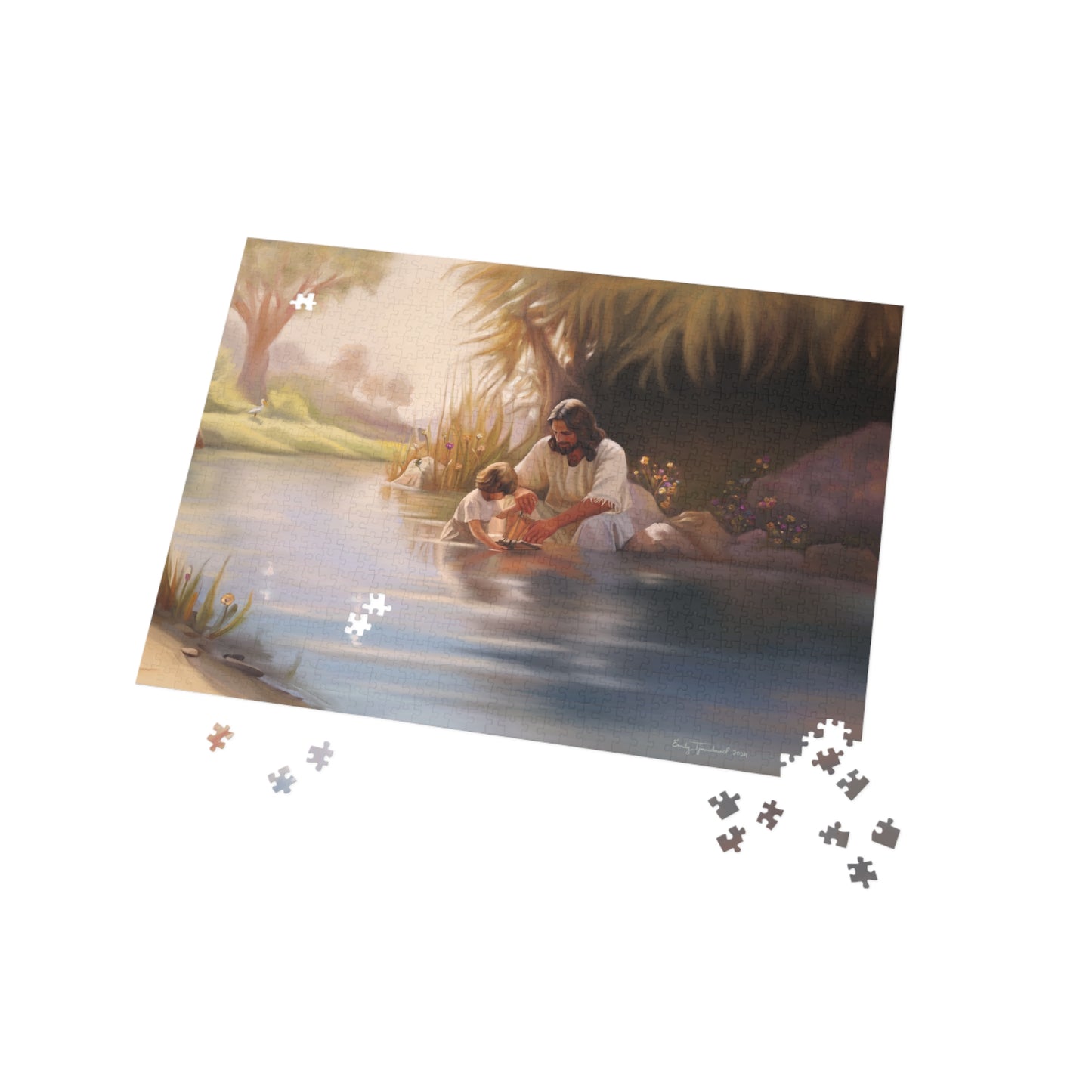 We Are His Children, Jesus Christ Puzzle (96, 252, 500, 1000-Piece), Christian Games for Families, Puzzle for the kids, Great gifts for fam