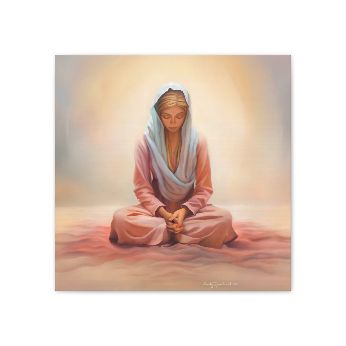 Stillness Fine Art Canvas Print, Female Discipleship, Gift for Her, Religious Gift for Her, Young Women Gift, Relief Society Gift, LDS artwork