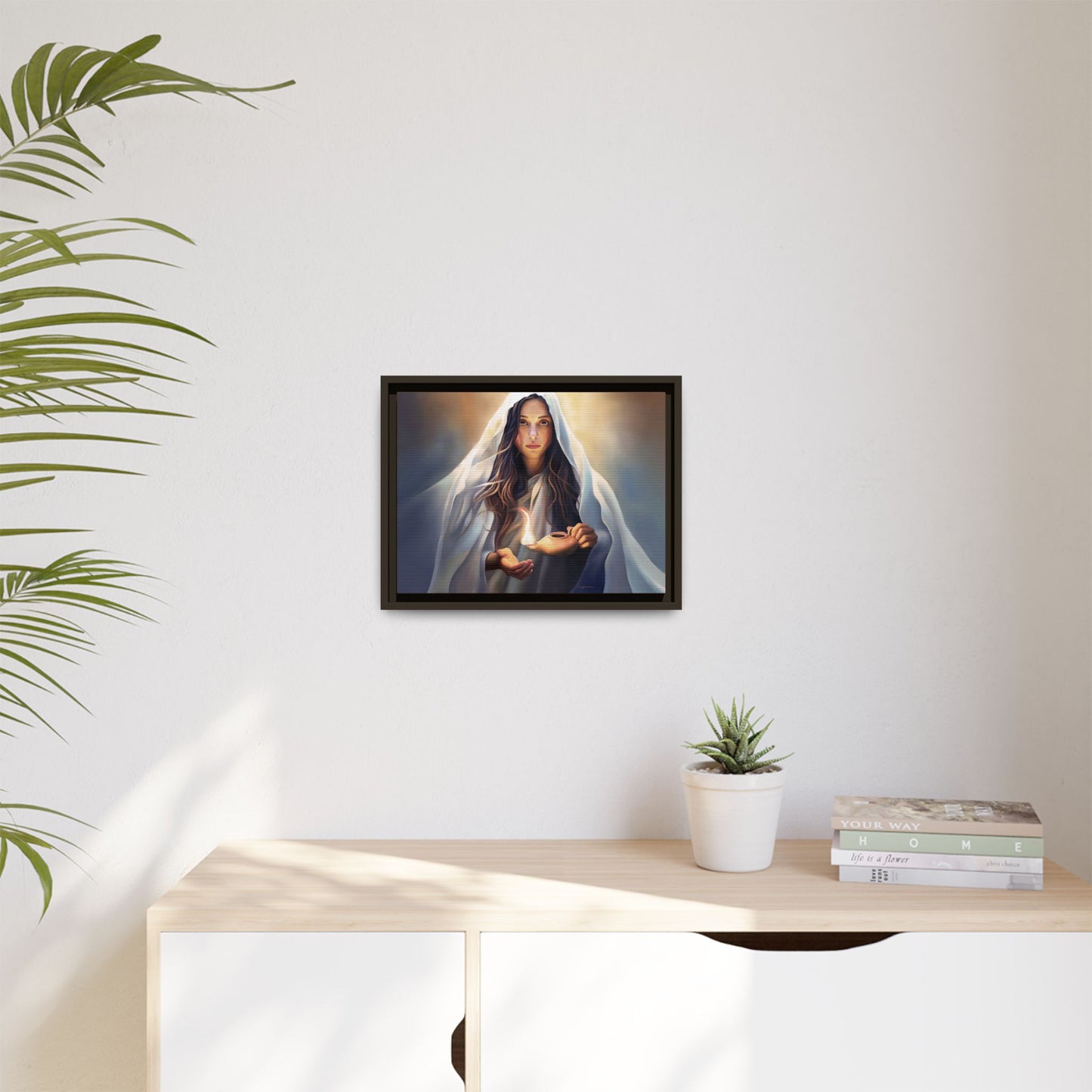 Mary Magdalene Woman Courage Framed Canvas Print of Painting, Female Discipleship, Beautiful Inspirational Art for Christians and Girls, 10 Virgins