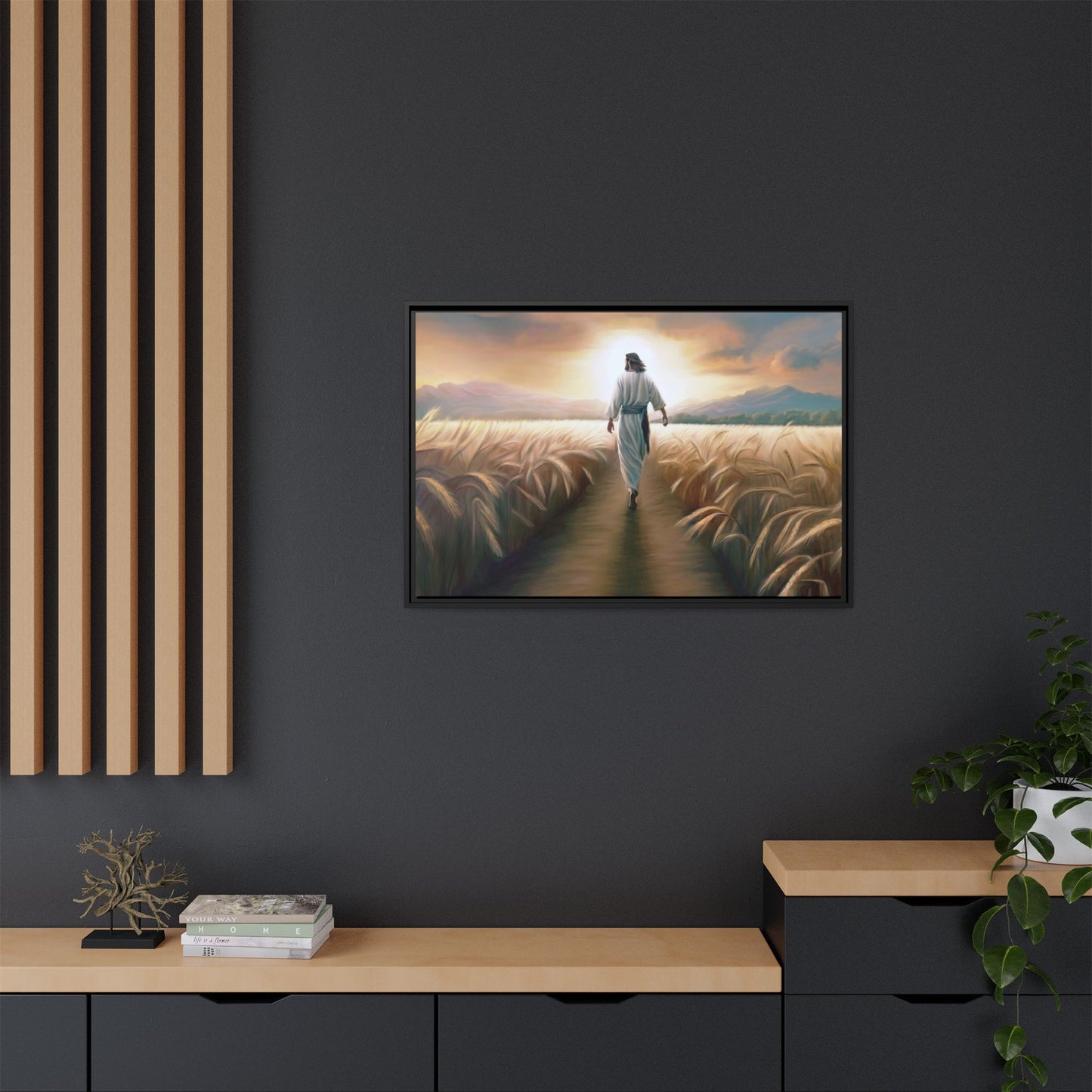 Called To Serve Canvas Print Framed Wall Art of Jesus Christ, Gift for Missionaries, Jesus in the Field beautiful