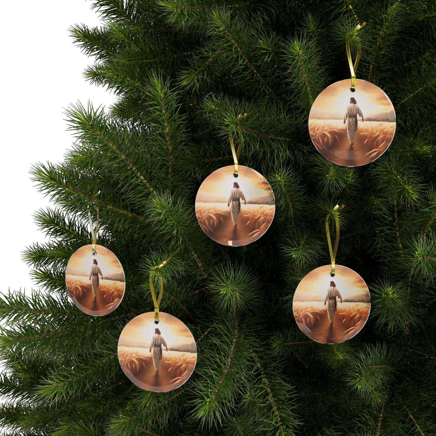 Called To Serve Glass Ornaments, Jesus Ornament, Christian gift, Beautiful wrapping idea
