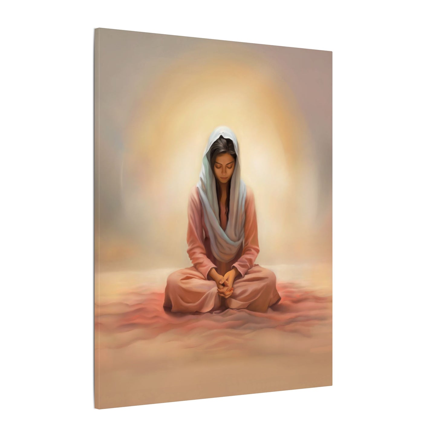 Stillness Canvas Print, Female Discipleship Collection, Stillness Fine Art Canvas Print, Gift for Her, Christian Artwork, Home Gift,