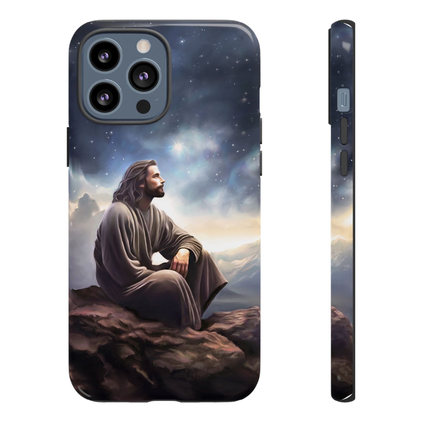 Jesus With The Stars Tough Phone Cases for Missionaries, Fun Special Gift for Bishops, Missionaries, Fun Gift for your missionary