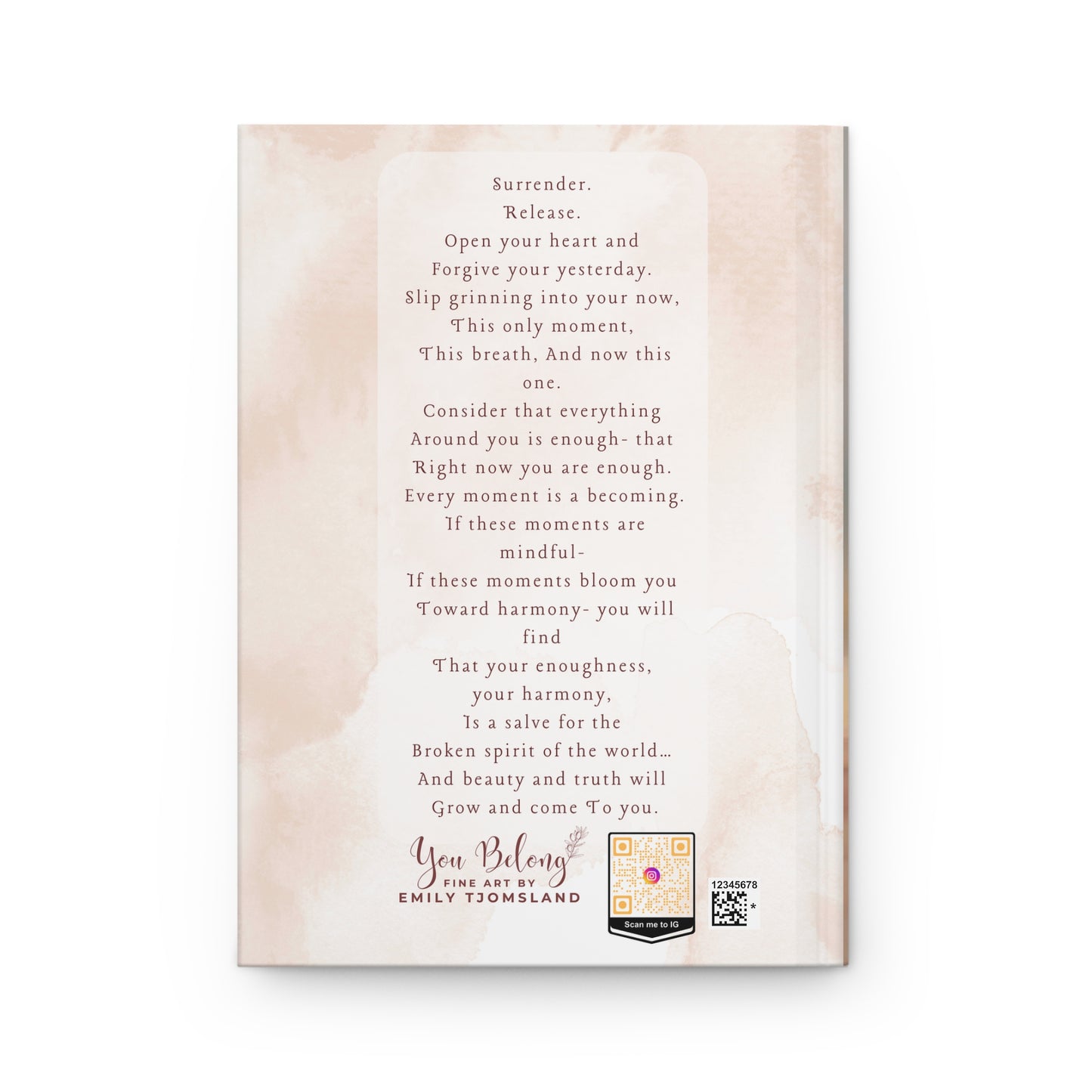 Stillness Young Women's Journal- Peace, Be Still, Fun Journal for Young Women, Gift for her, Spiritual Journal, Spiritual Well-Being, Blonde girl, Women's Journal