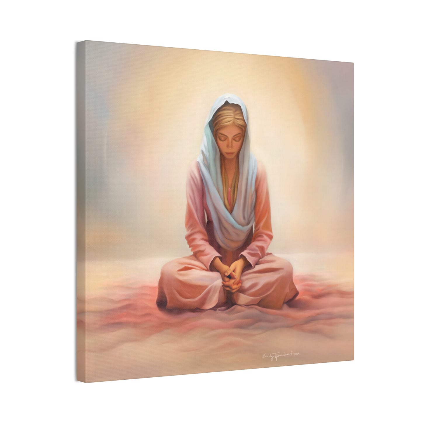 Stillness Fine Art Canvas Print, Female Discipleship, Gift for Her, Religious Gift for Her, Young Women Gift, Relief Society Gift, LDS artwork
