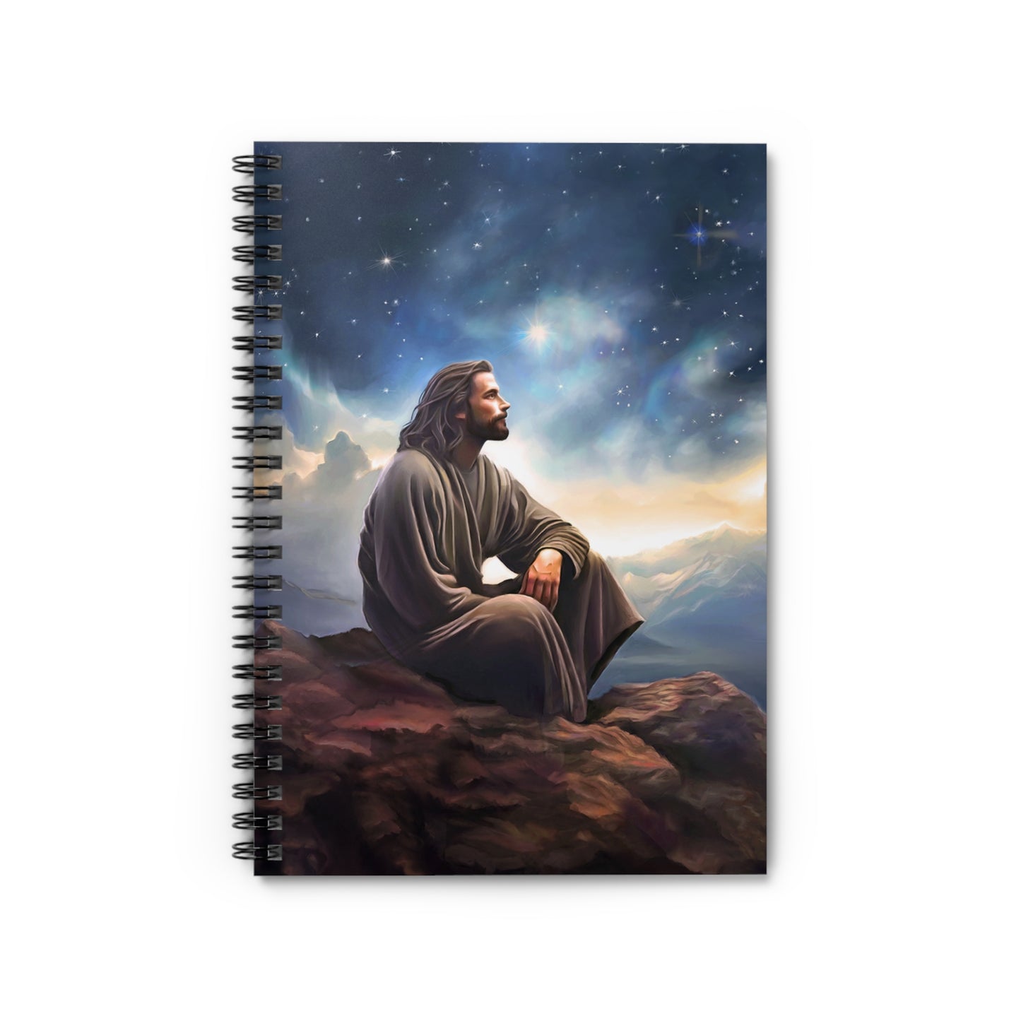 Jesus With The Stars, Fun Missionary Notebook Gift, Spiritual Notebook, Jesus Notebook, Jesus Stationary, Jesus Christ Notebook