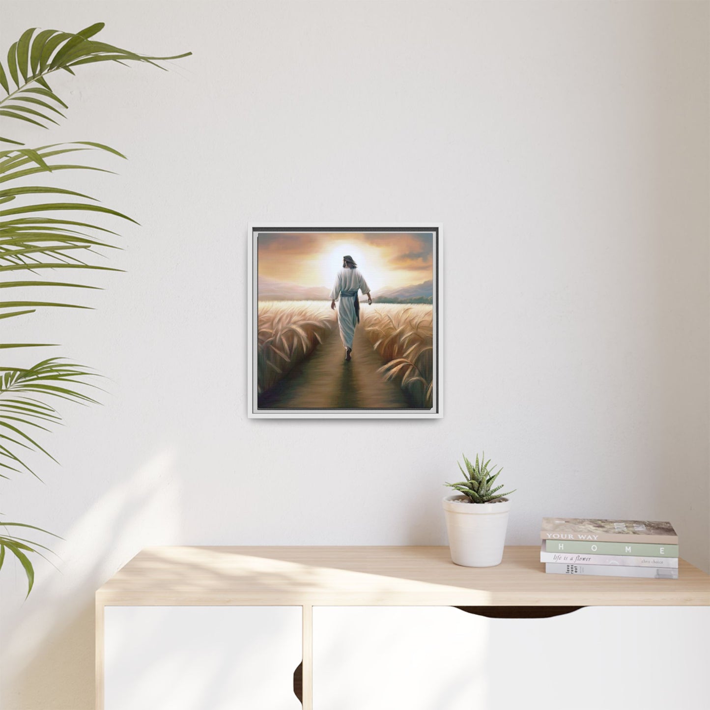 Called To Serve Canvas Print Framed Wall Art of Jesus Christ, Gift for Missionaries, Jesus in the Field beautiful