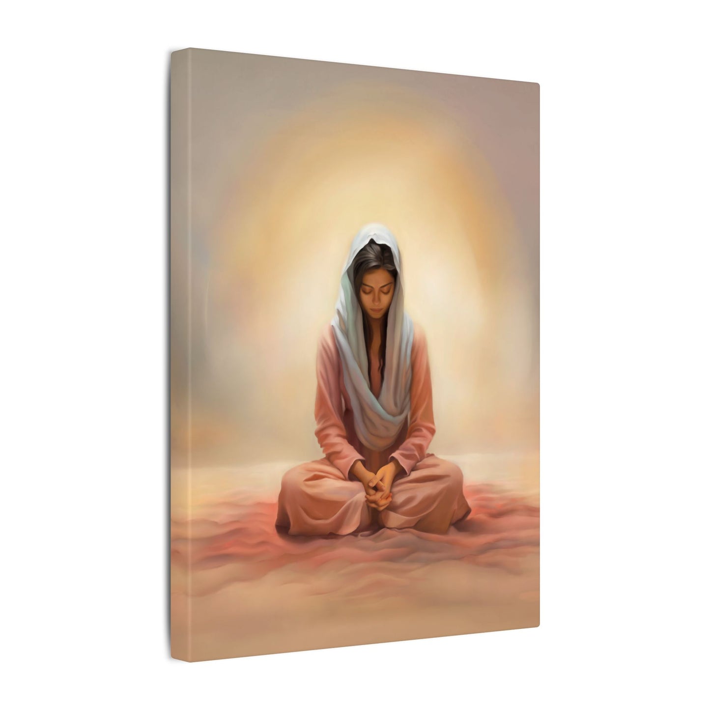 Stillness Canvas Print, Female Discipleship Collection, Stillness Fine Art Canvas Print, Gift for Her, Christian Artwork, Home Gift,