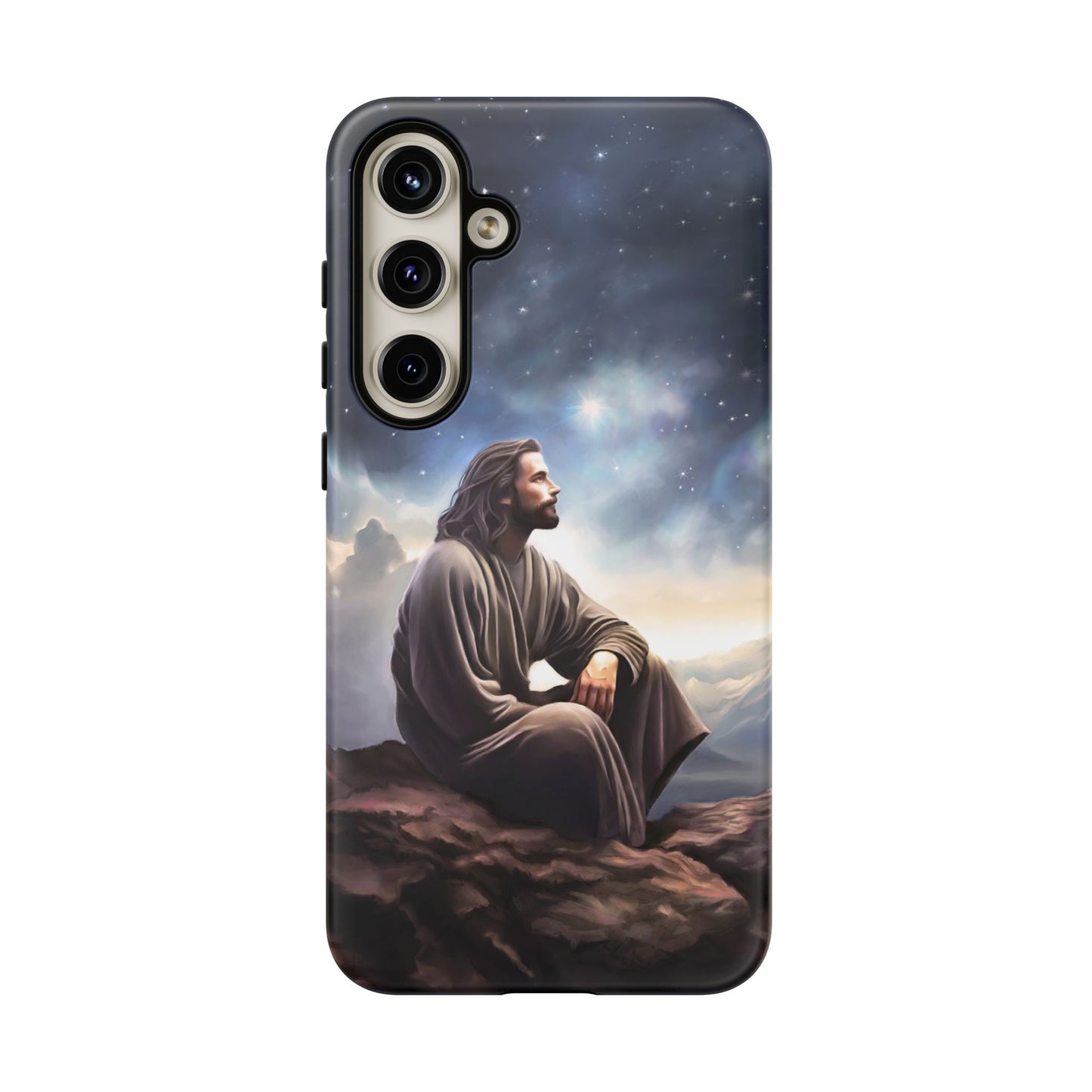 Jesus With The Stars Tough Phone Cases for Missionaries, Fun Special Gift for Bishops, Missionaries, Fun Gift for your missionary