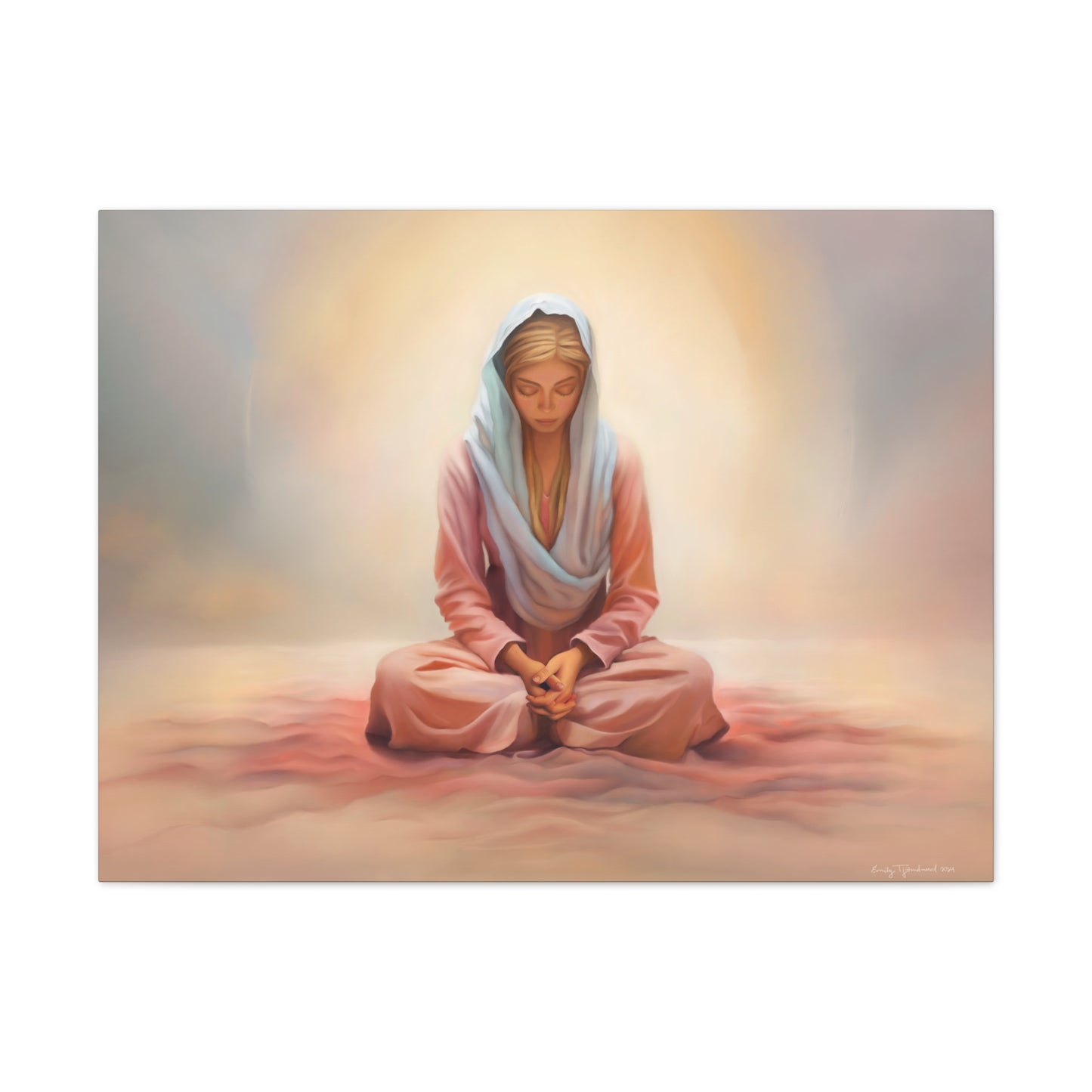 Stillness Fine Art Canvas Print, Female Discipleship, Gift for Her, Religious Gift for Her, Young Women Gift, Relief Society Gift, LDS artwork