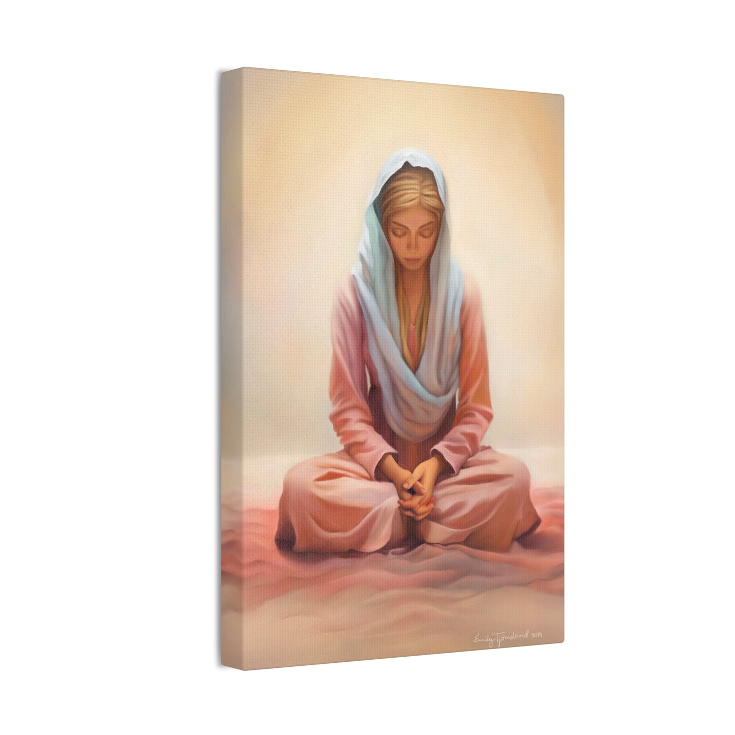 Stillness Fine Art Canvas Print, Female Discipleship, Gift for Her, Religious Gift for Her, Young Women Gift, Relief Society Gift, LDS artwork