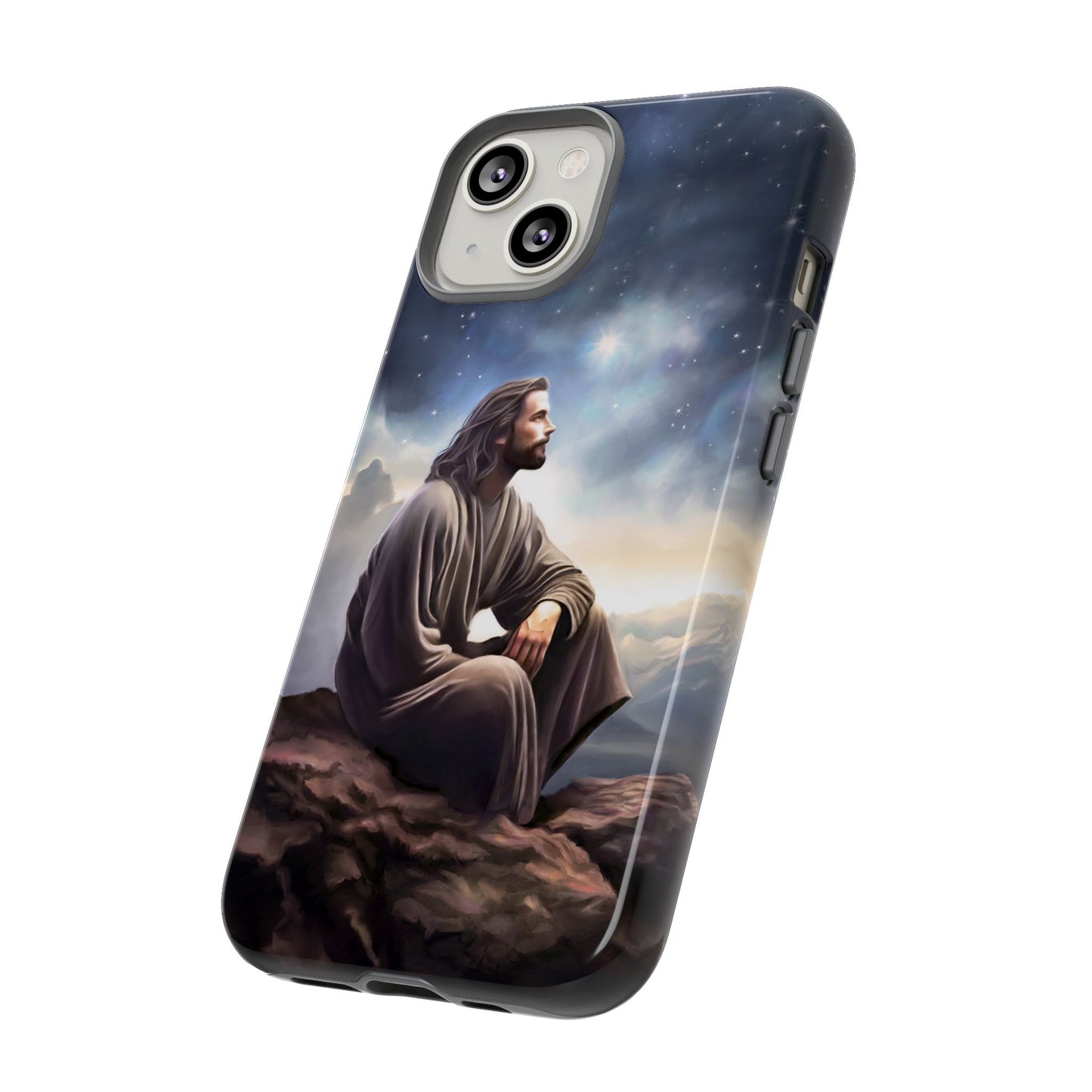 Jesus With The Stars Tough Phone Cases for Missionaries, Fun Special Gift for Bishops, Missionaries, Fun Gift for your missionary
