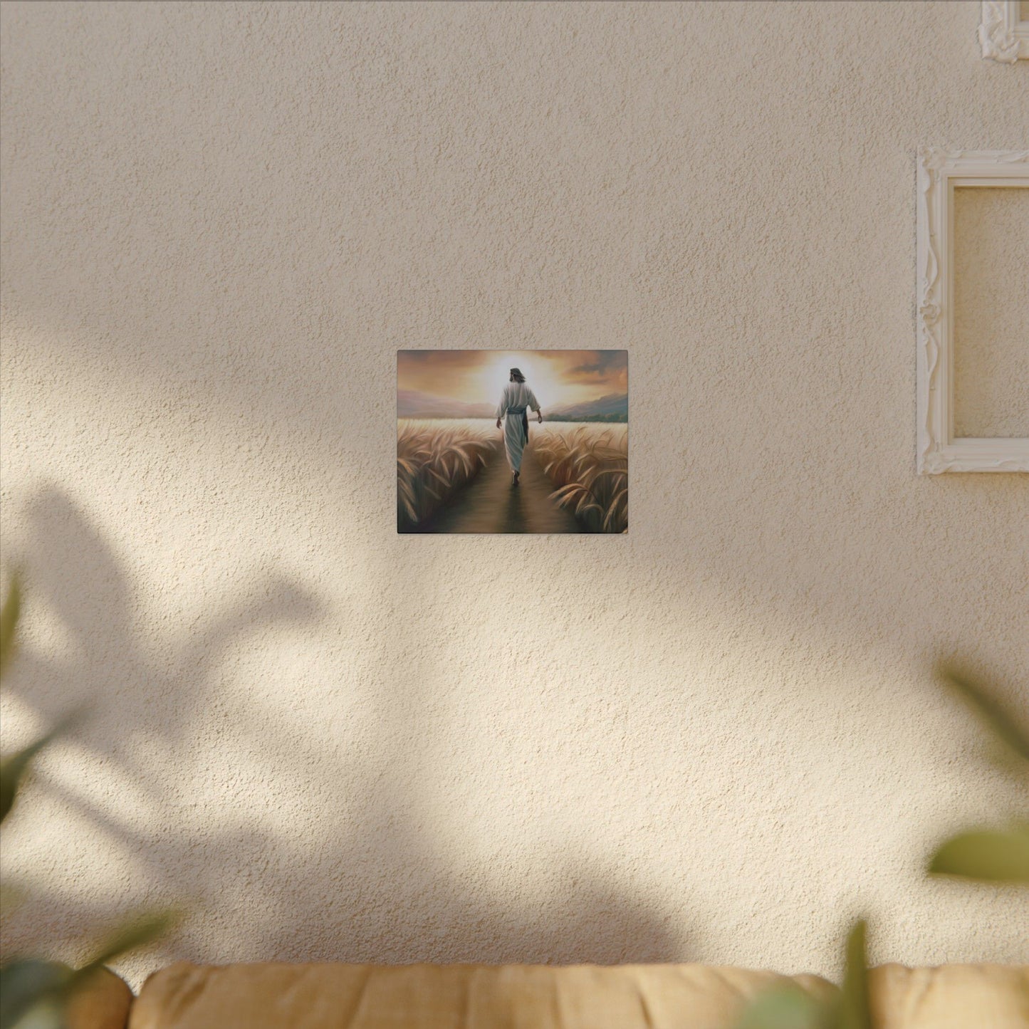 Called To Serve, Fine Art Canvas Print, Missionary Gift, many sizes, Jesus Christ walking through a wheat field, Christian Art