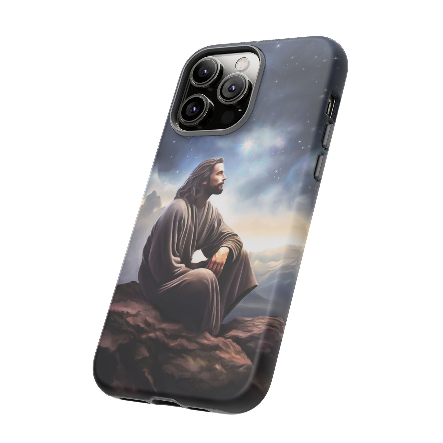 Jesus With The Stars Tough Phone Cases for Missionaries, Fun Special Gift for Bishops, Missionaries, Fun Gift for your missionary