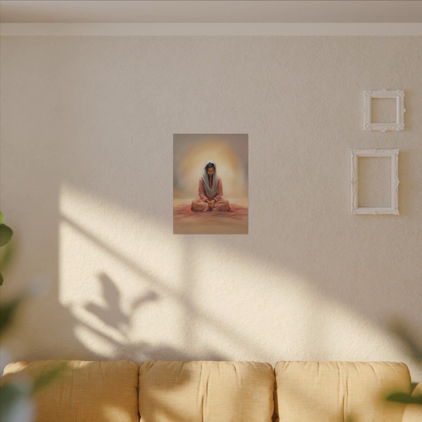 Stillness Canvas Print, Female Discipleship Collection, Stillness Fine Art Canvas Print, Gift for Her, Christian Artwork, Home Gift,