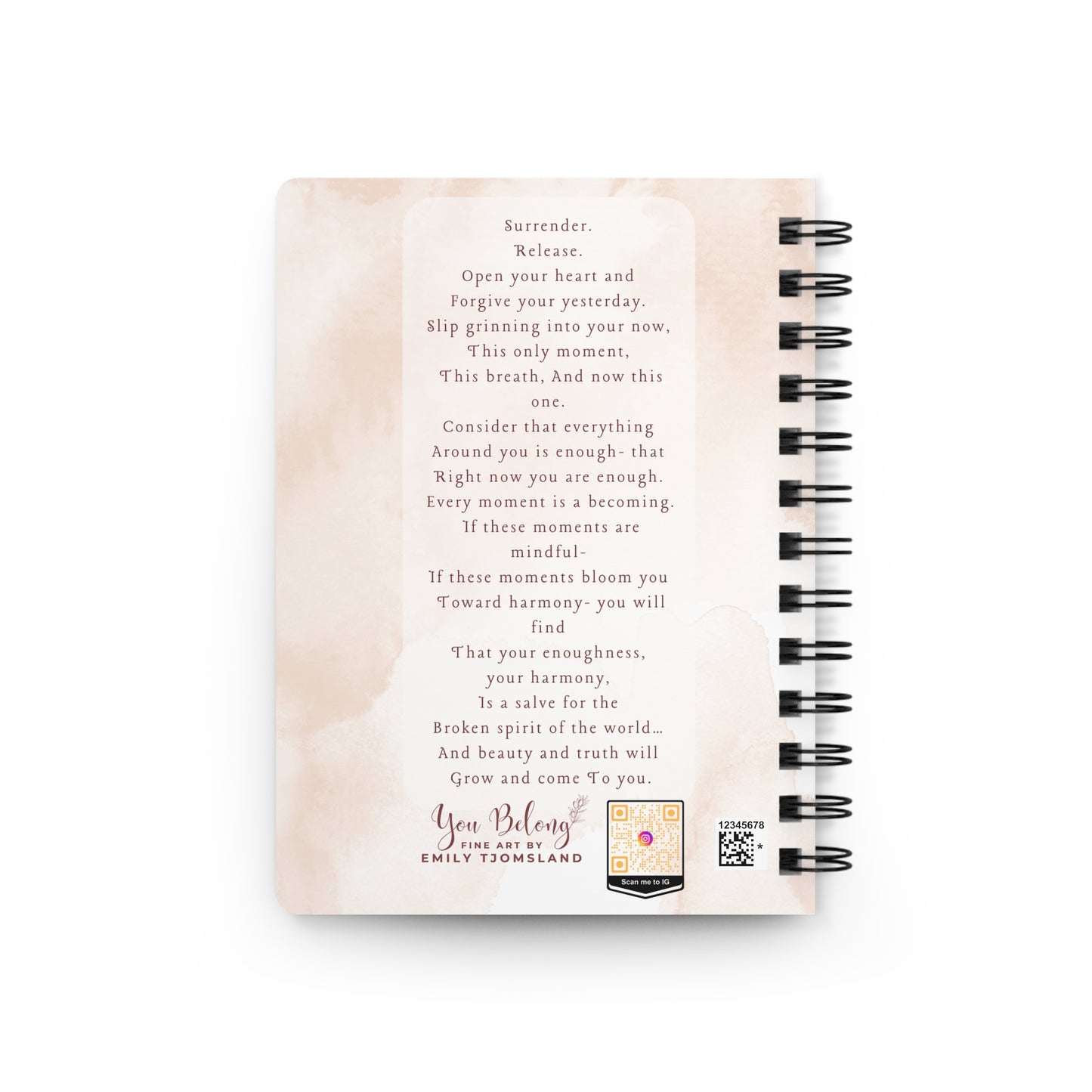 Stillness Spiritual Stationary, Spiritual Journal and Mindfulness gift, Meditation gift, Spiral Bound Journal, Missionary Gift
