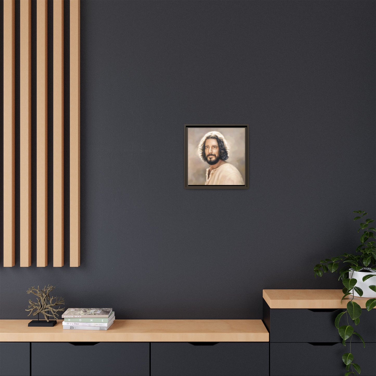 You Belong Framed Canvas Print Wall Art Jesus Christ, Framed, Religious Spiritual Home Decor Print, Christian Gift Idea, Matte Handmade