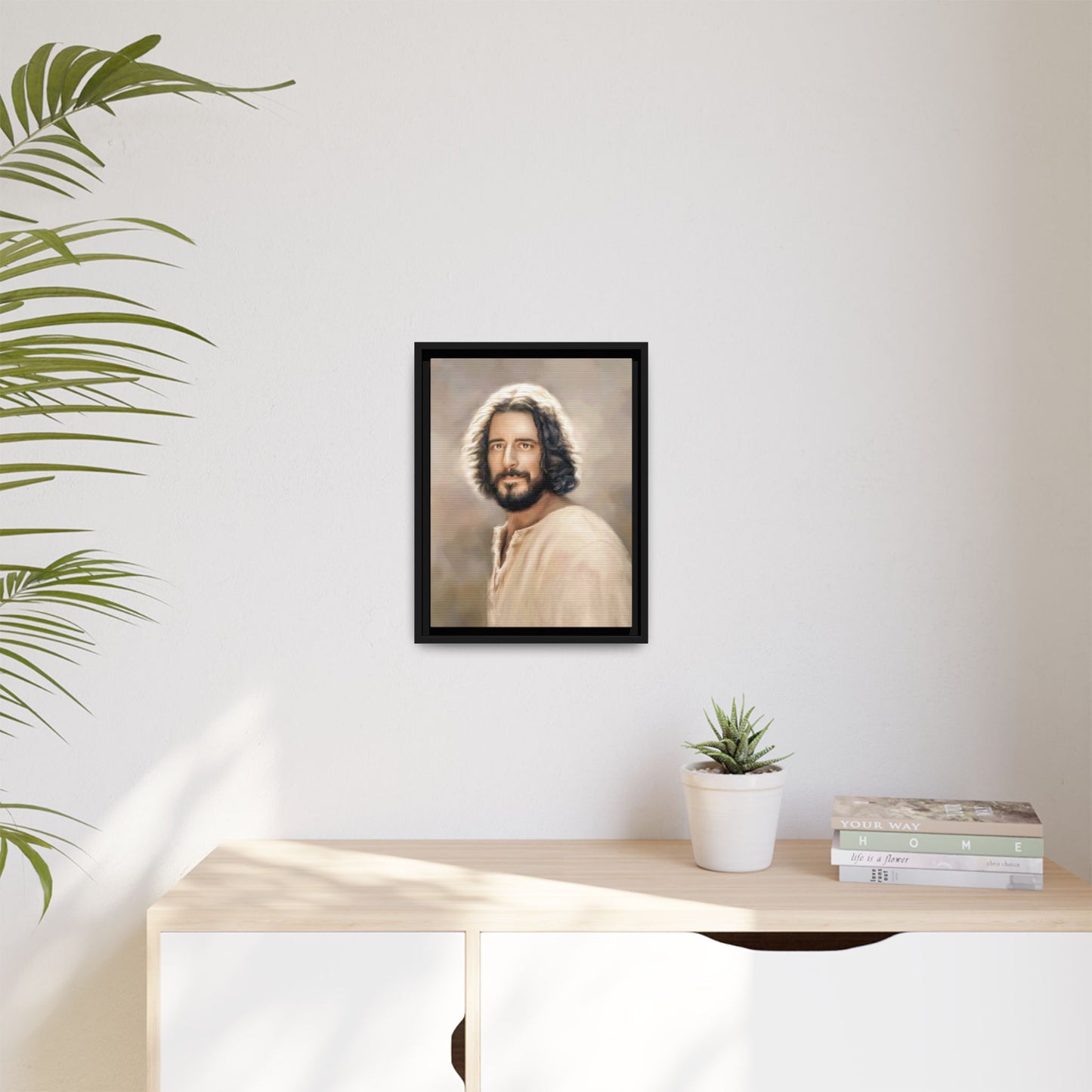 You Belong Framed Canvas Print Wall Art Jesus Christ, Framed, Religious Spiritual Home Decor Print, Christian Gift Idea, Matte Handmade
