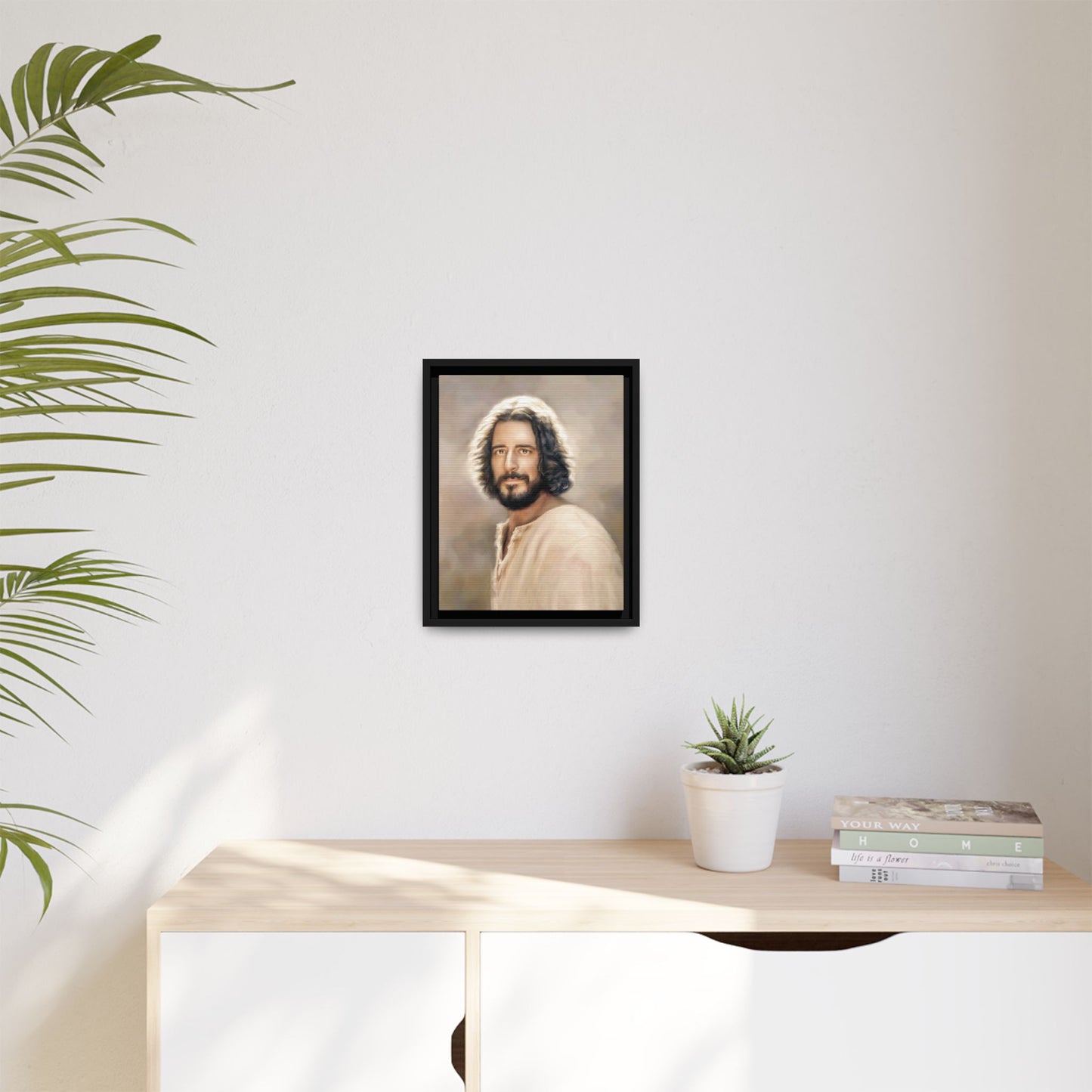 You Belong Framed Canvas Print Wall Art Jesus Christ, Framed, Religious Spiritual Home Decor Print, Christian Gift Idea, Matte Handmade