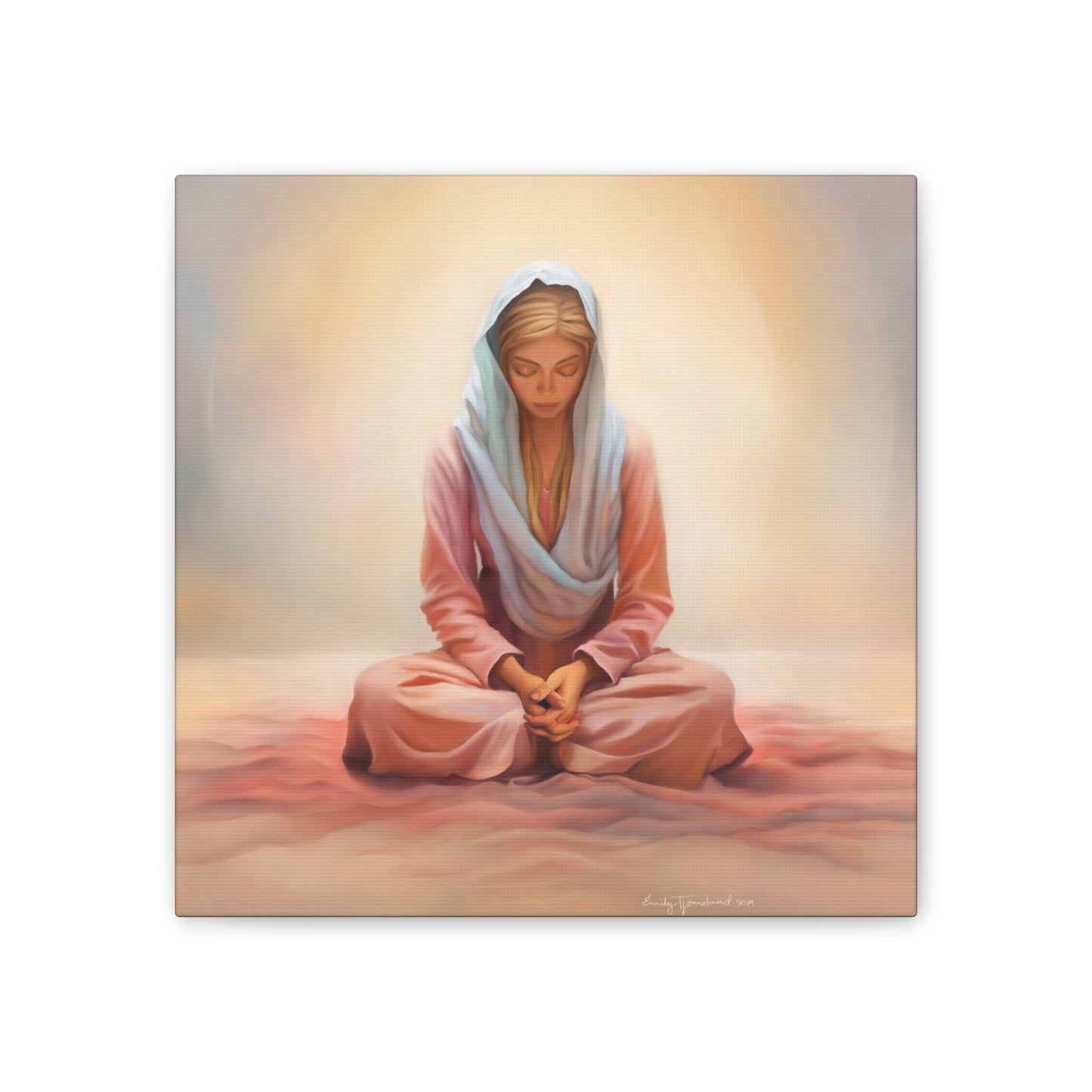 Stillness Fine Art Canvas Print, Female Discipleship, Gift for Her, Religious Gift for Her, Young Women Gift, Relief Society Gift, LDS artwork