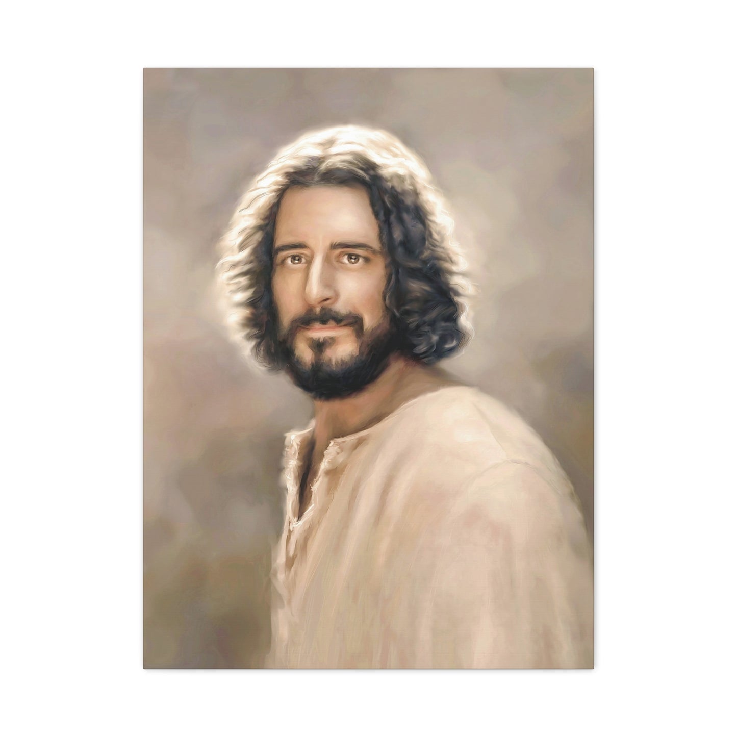 You Belong Jesus Christ Portrait, Fine Art Canvas Print, 16x20 and 5 other sizes, inspired by The Chosen Artwork of Jesus Painting