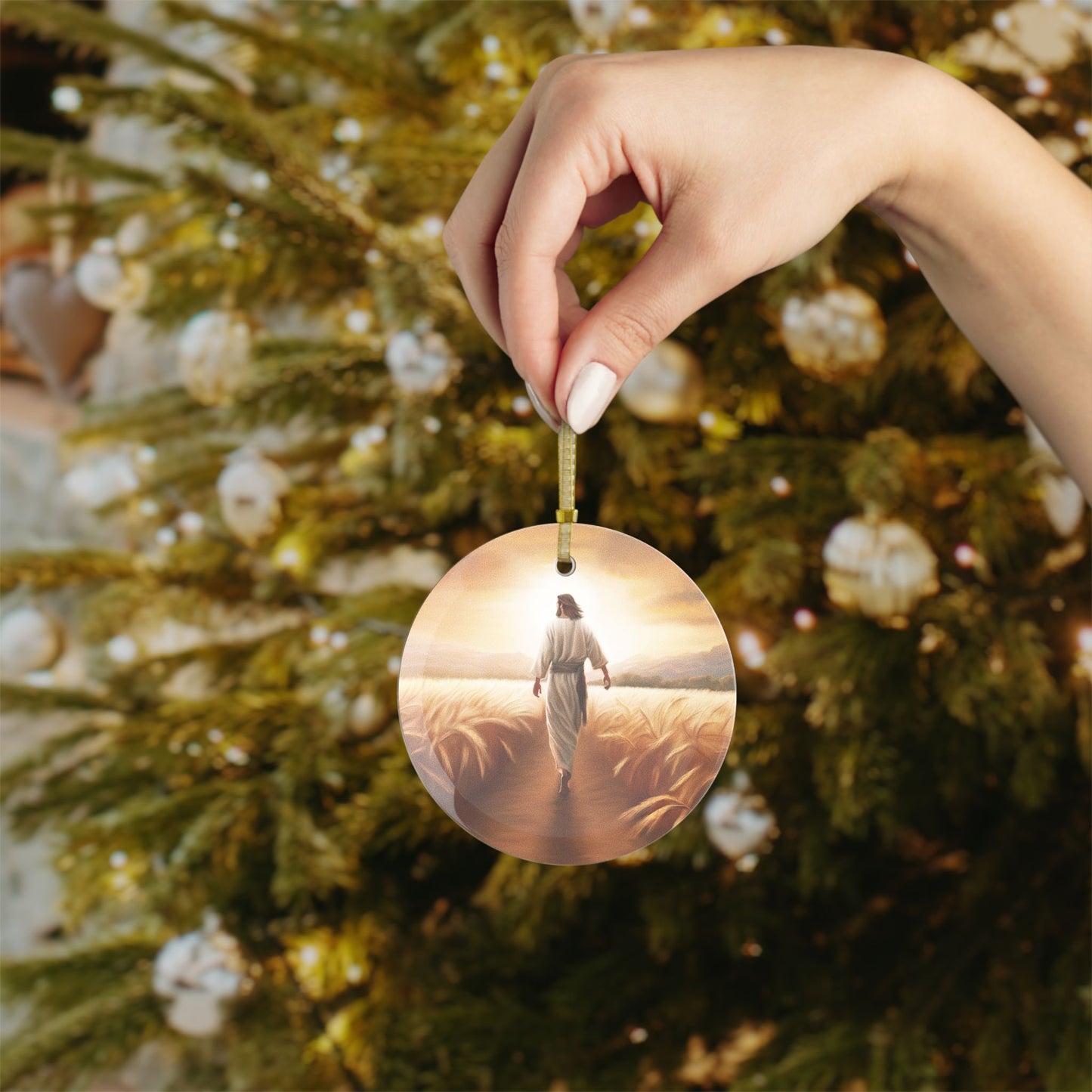 Called To Serve Glass Ornaments, Jesus Ornament, Christian gift, Beautiful wrapping idea