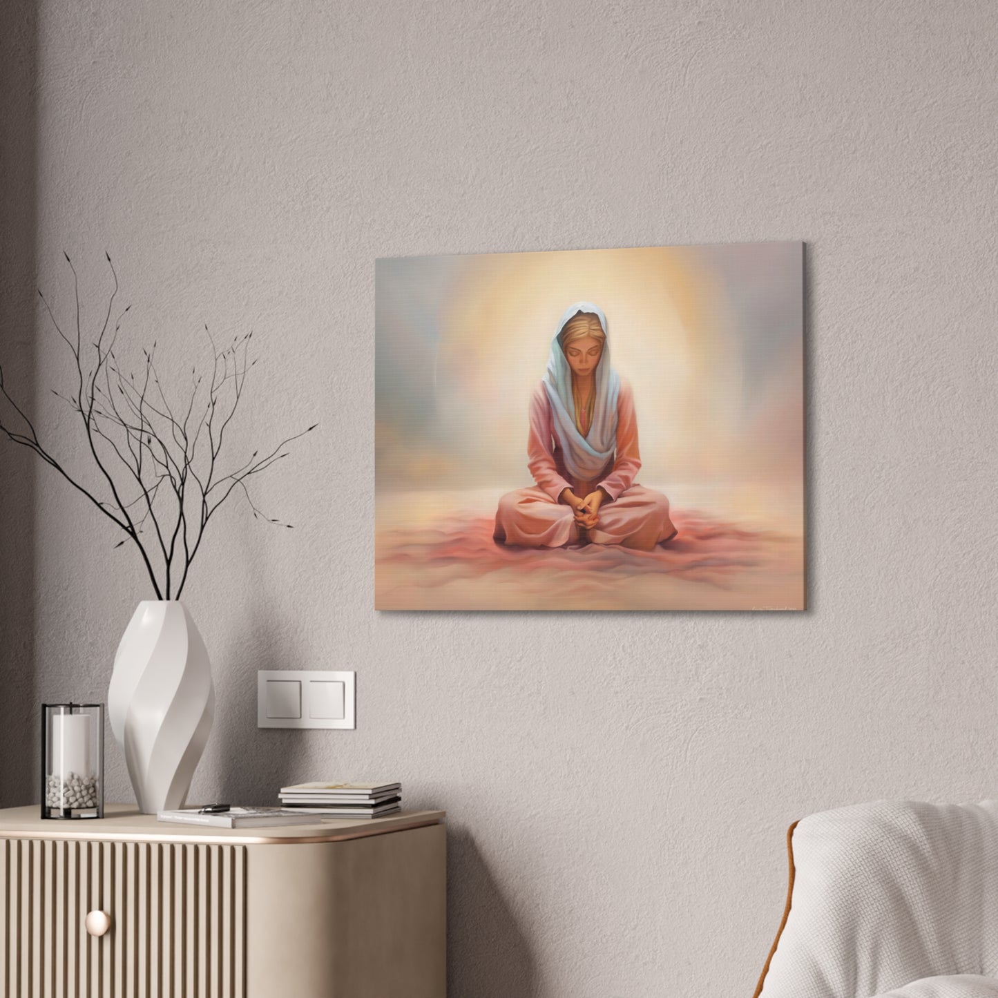 Stillness Fine Art Canvas Print, Female Discipleship, Gift for Her, Religious Gift for Her, Young Women Gift, Relief Society Gift, LDS artwork