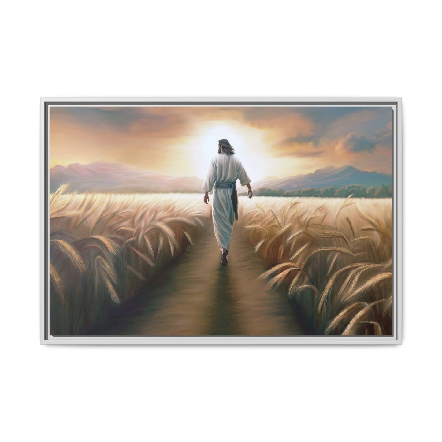 Called To Serve Canvas Print Framed Wall Art of Jesus Christ, Gift for Missionaries, Jesus in the Field beautiful