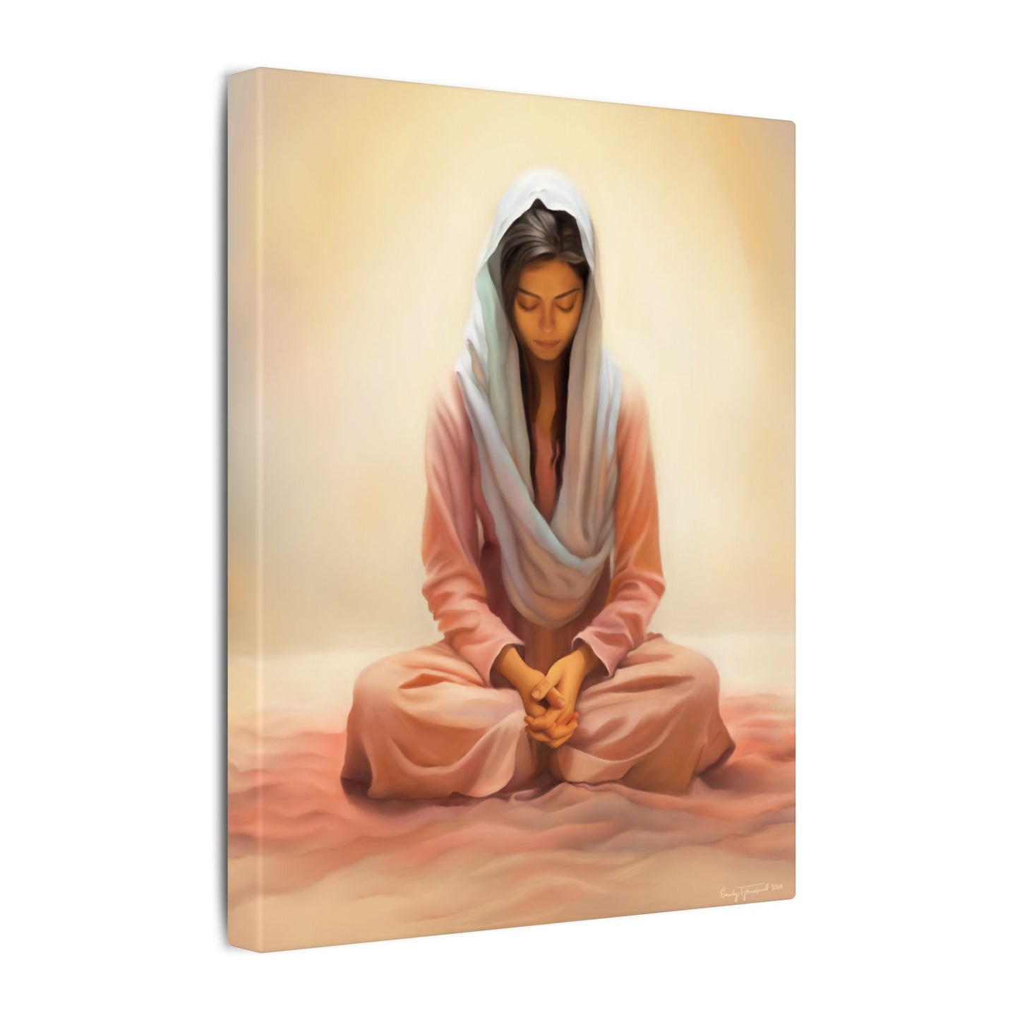 Stillness Fine Art Canvas Print, Spiritual Art, Gift for Her, Christian Artwork, Home Gift, Religious Artwork, Female Discipleship