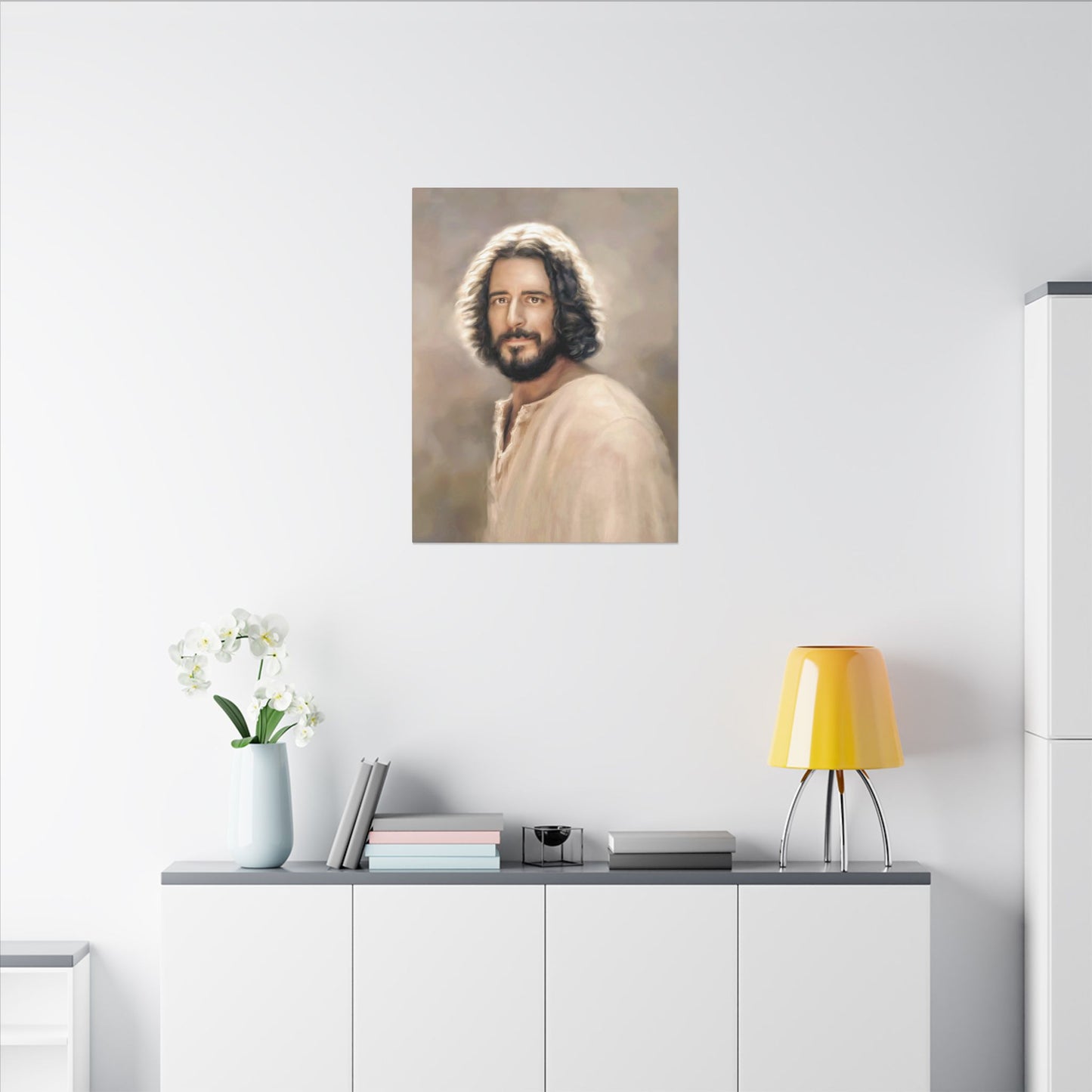 You Belong Jesus Christ Portrait 20 x 24 and 24x32, Fine Art Canvas Print, Inspired by The Chosen