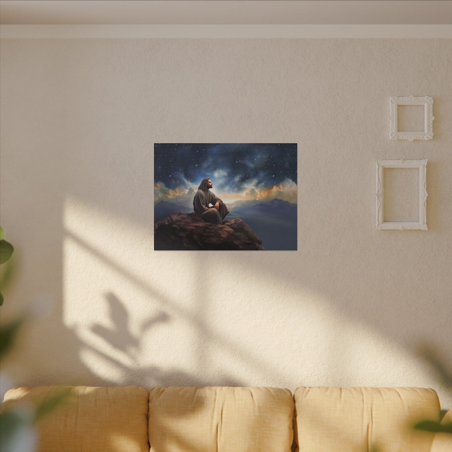Jesus With The Stars, Fine Art Canvas Print, many sizes, Canvas, Christian Gift, Christian art, Missionary Gift