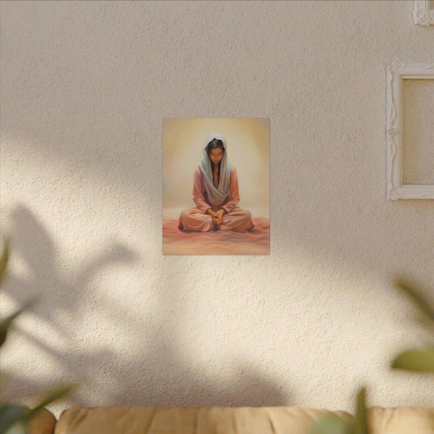 Stillness Fine Art Canvas Print, Spiritual Art, Gift for Her, Christian Artwork, Home Gift, Religious Artwork, Female Discipleship