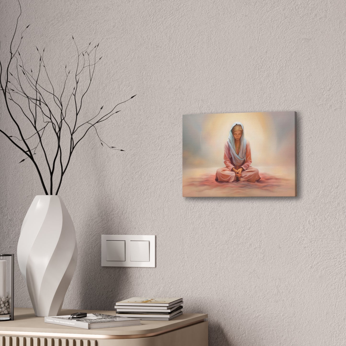 Stillness Fine Art Canvas Print, Female Discipleship, Gift for Her, Religious Gift for Her, Young Women Gift, Relief Society Gift, LDS artwork