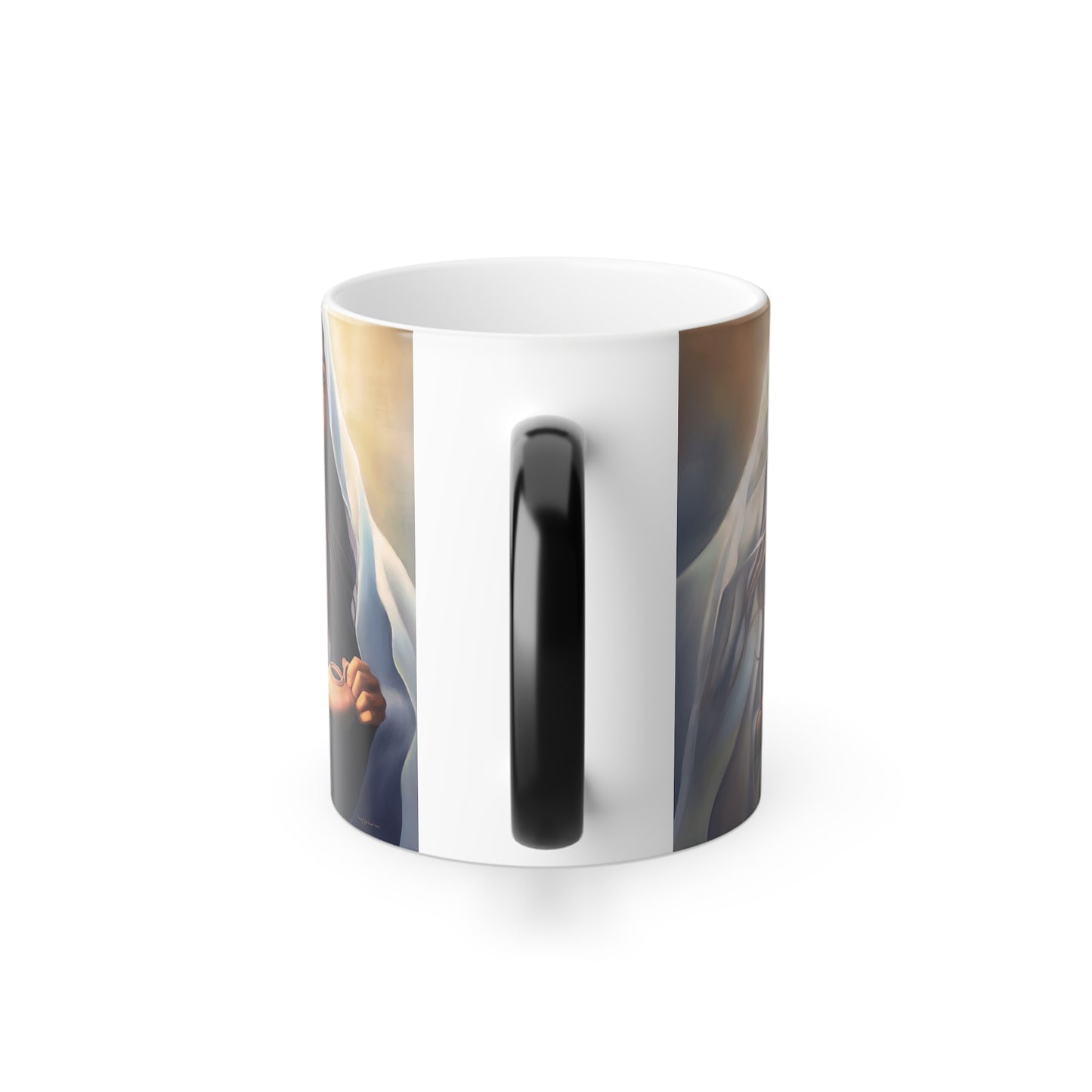 Mary Magdalene Magic Mug Fun Color Morphing 11oz - Missionary Gift, Mary Magdalene and or 10 Virgins Fun Gift, Gift for Young Women Missionaries