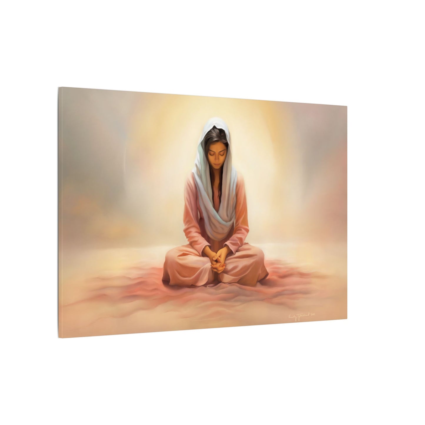 Stillness Fine Art Canvas Print, Spiritual Art, Gift for Her, Christian Artwork, Home Gift, Religious Artwork, Female Discipleship