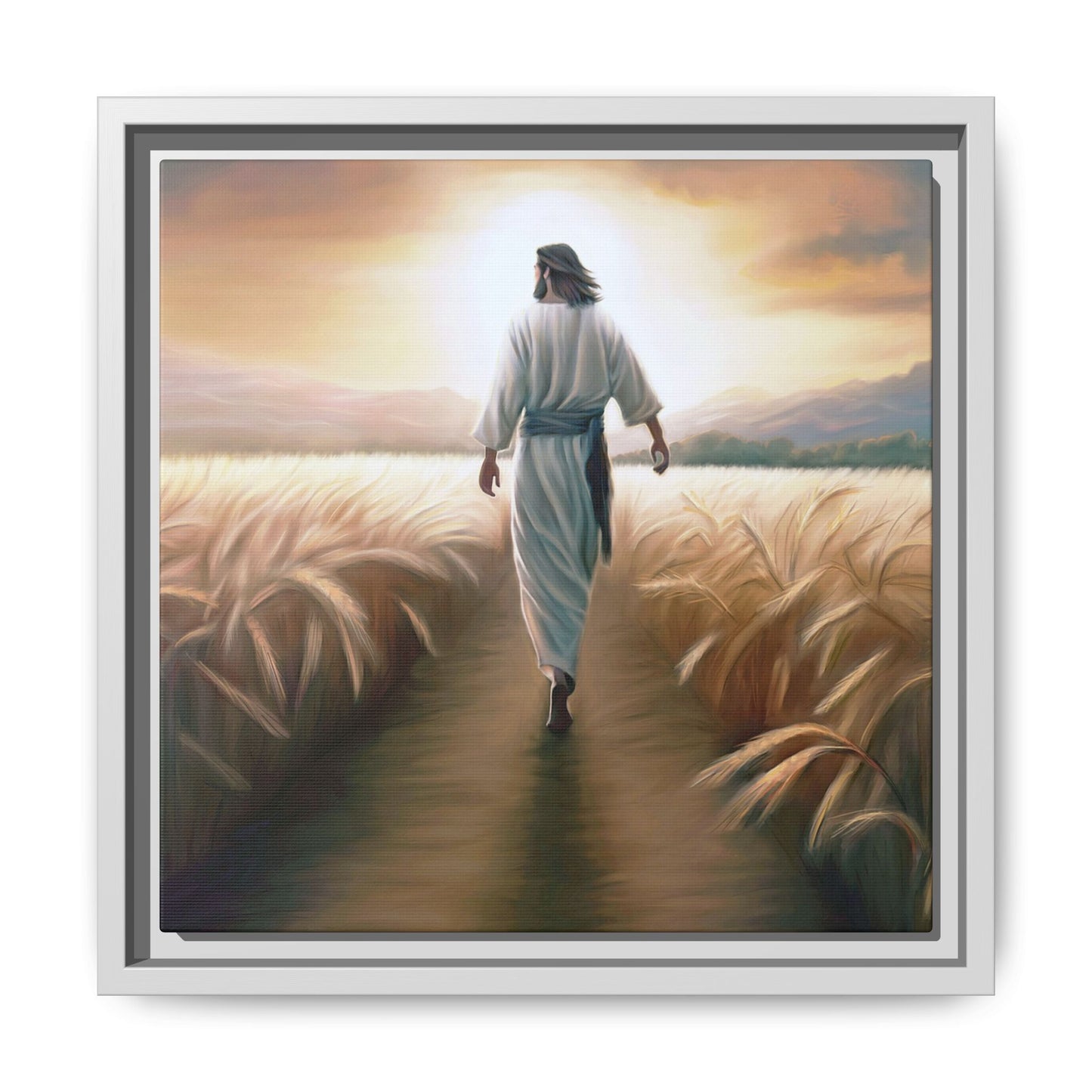 Called To Serve Canvas Print Framed Wall Art of Jesus Christ, Gift for Missionaries, Jesus in the Field beautiful