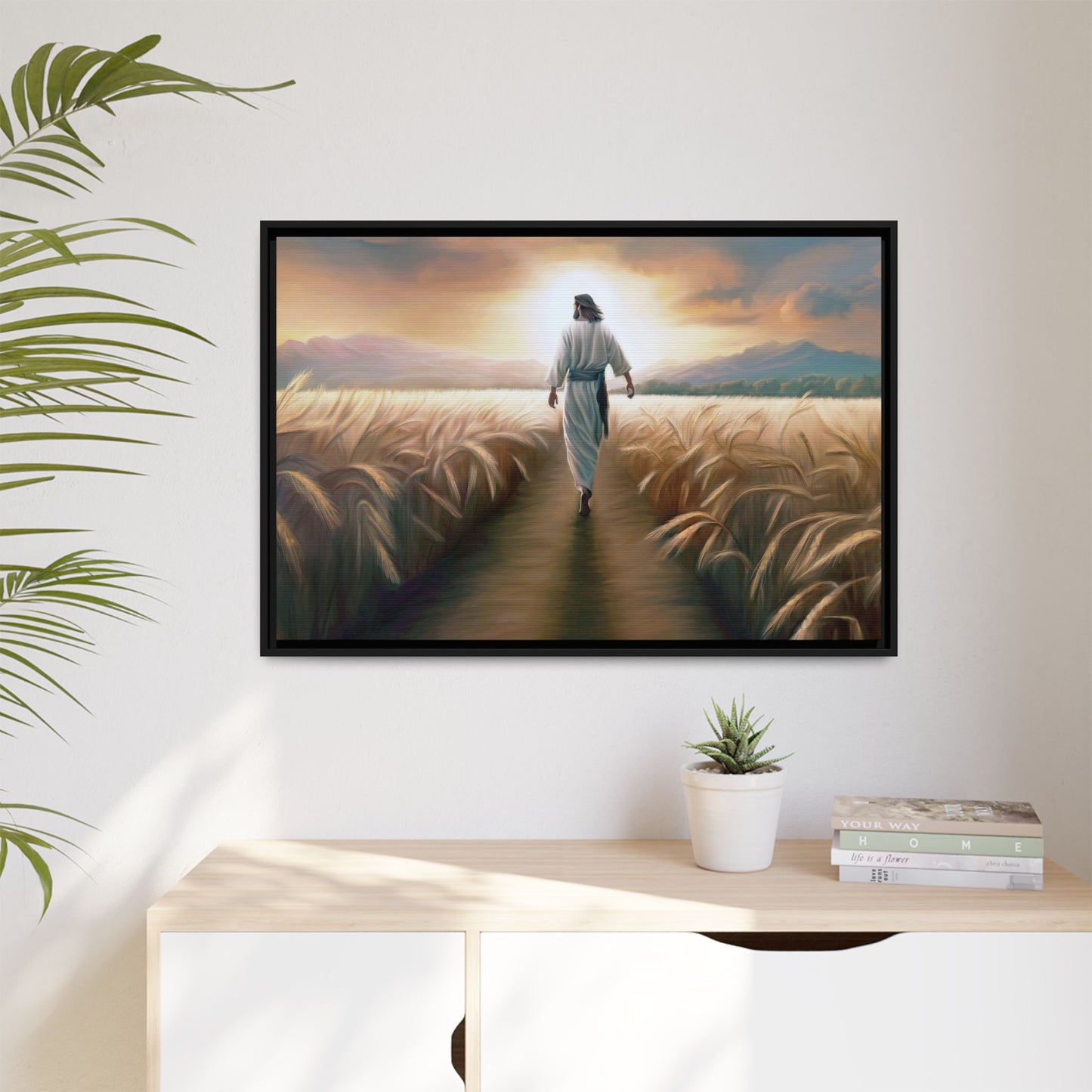 Called To Serve Canvas Print Framed Wall Art of Jesus Christ, Gift for Missionaries, Jesus in the Field beautiful