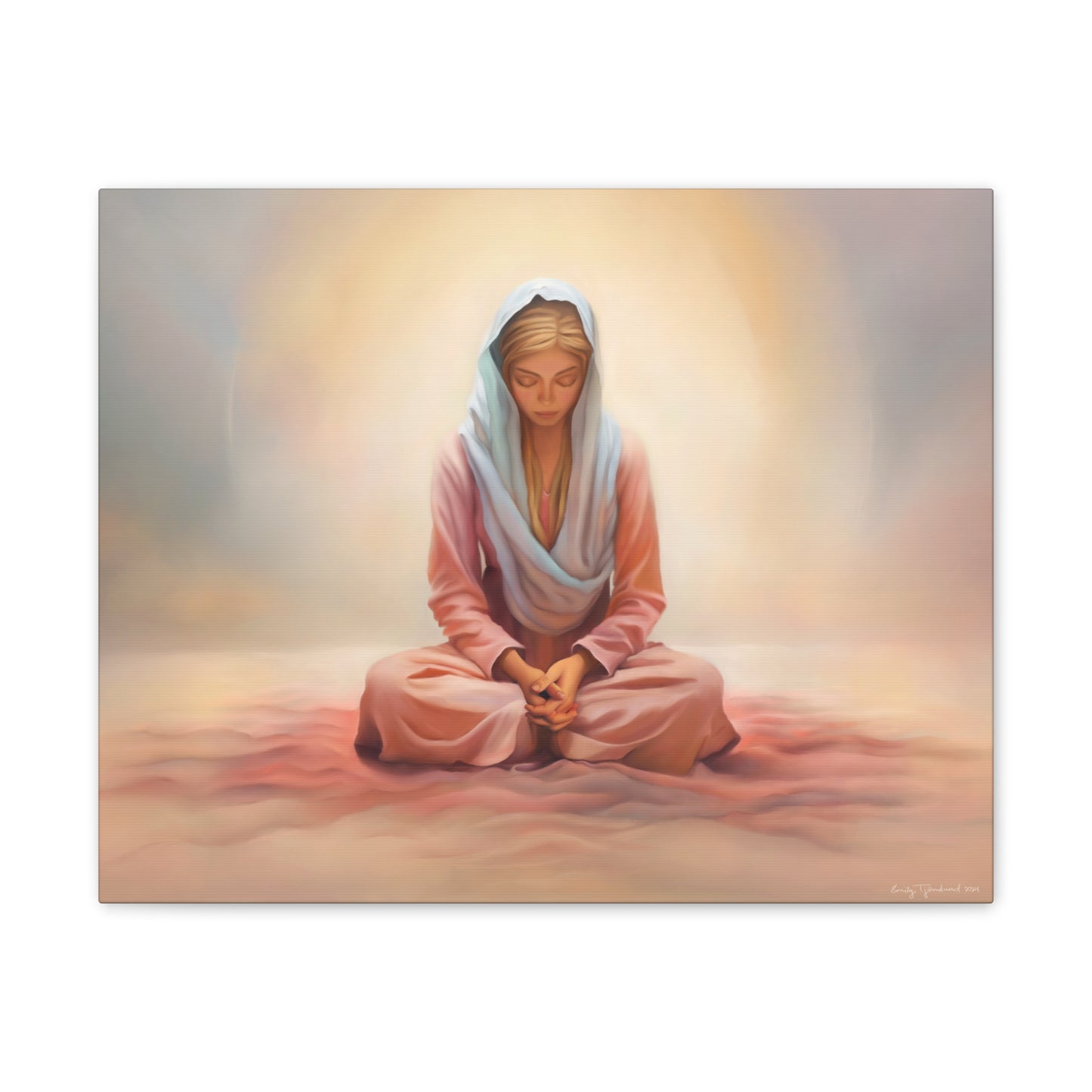 Stillness Fine Art Canvas Print, Female Discipleship, Gift for Her, Religious Gift for Her, Young Women Gift, Relief Society Gift, LDS artwork