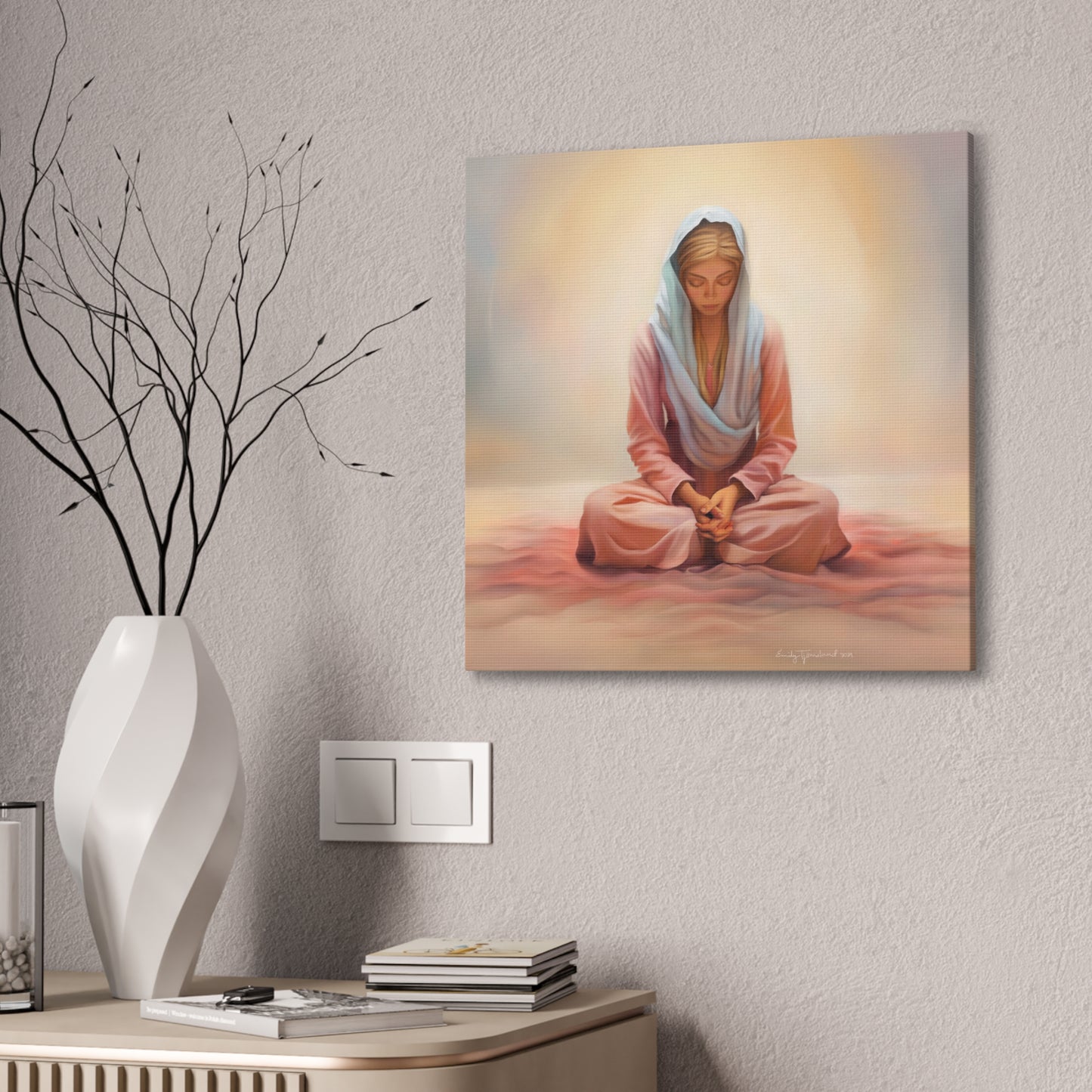 Stillness Fine Art Canvas Print, Female Discipleship, Gift for Her, Religious Gift for Her, Young Women Gift, Relief Society Gift, LDS artwork
