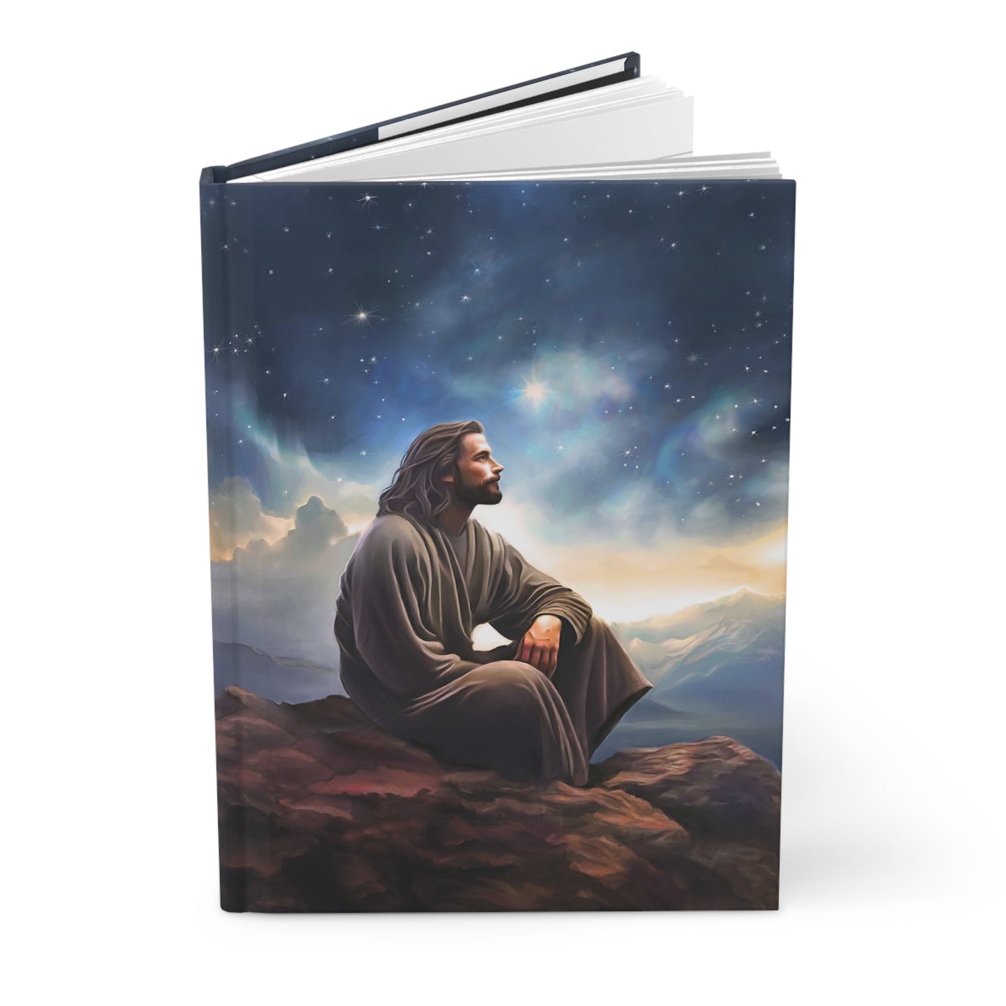 Jesus with The Stars Christian Journal Hardcover, Jesus Christ Missionary Notebook Journal, Christian Journal, Jesus Christ Journal, Missionary Journal, Christian Gift