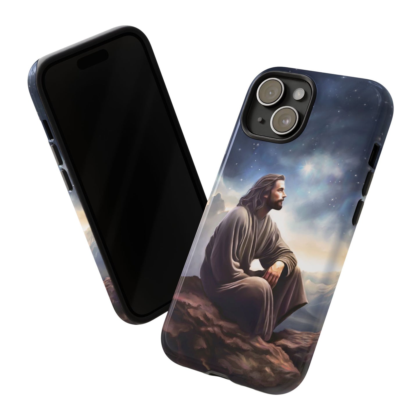 Jesus With The Stars Tough Phone Cases for Missionaries, Fun Special Gift for Bishops, Missionaries, Fun Gift for your missionary