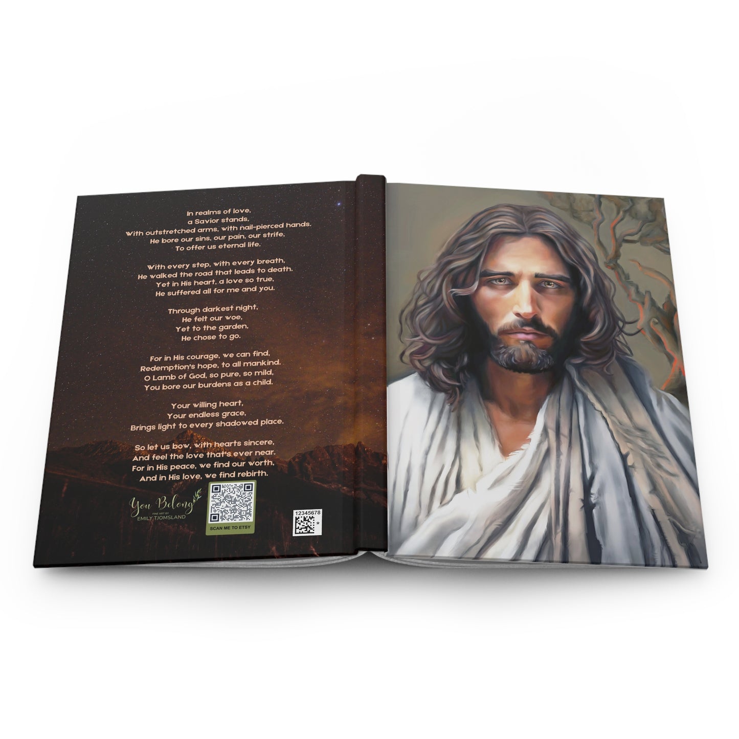The End of Suffering Journal, Jesus Christ Atonement Notebook, Missionary Gift for Christians, Christian gifts for him, Christian Gift for her